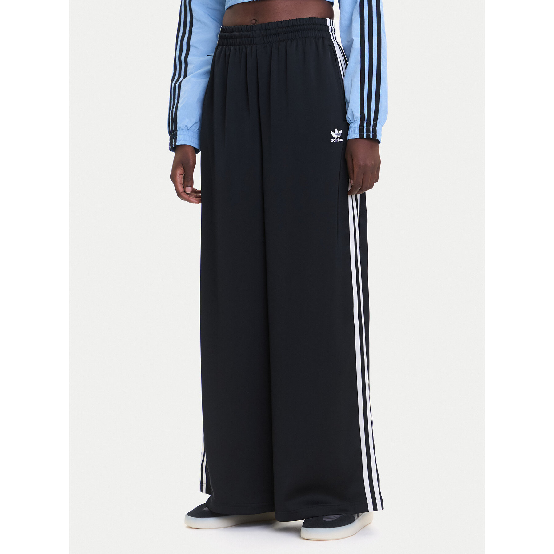 adidas Jogginghose adicolor Satin IU2520 Schwarz Wide Leg