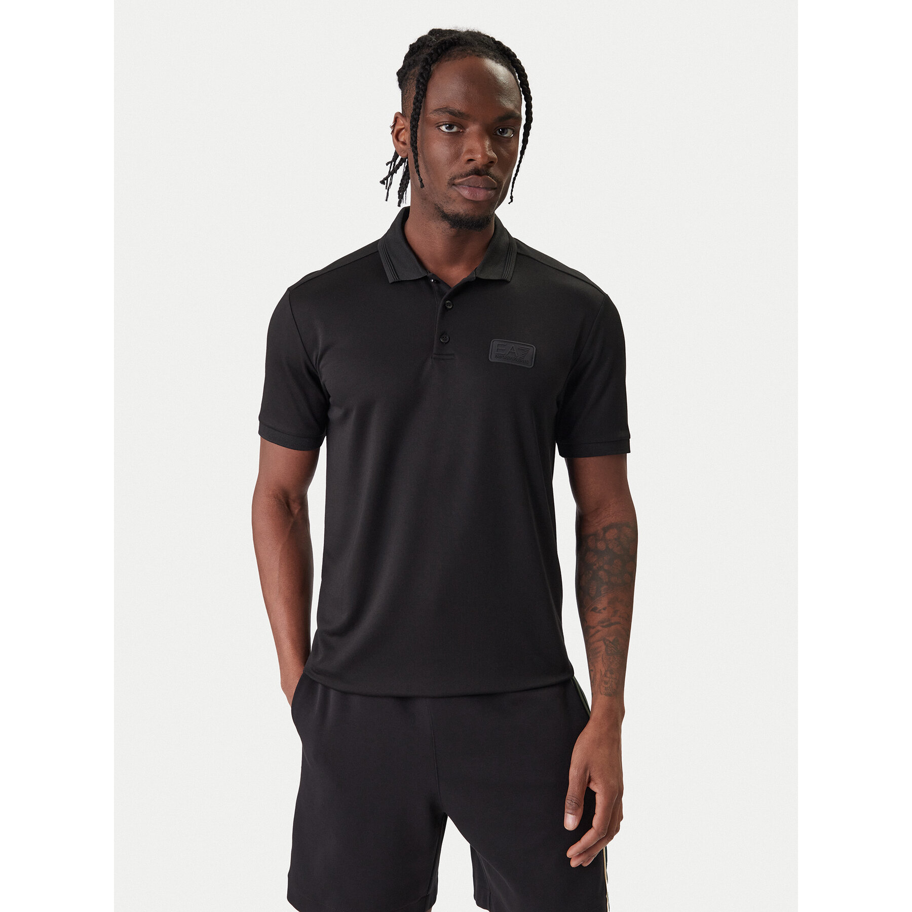 EA7 Emporio Armani Poloshirt 7M001359 AF13862 UC001 Schwarz Slim Fit