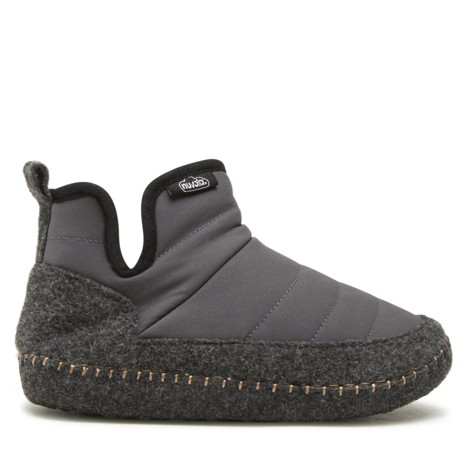 Papuci de casă Nuvola Boot New Wool UNBOW685 Gri
