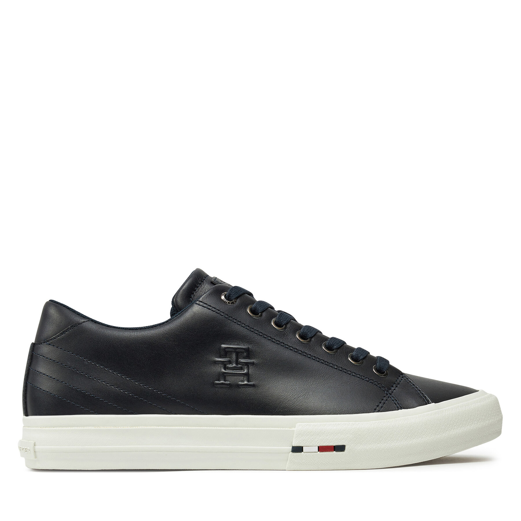 Sneakers Tommy Hilfiger Hi Vulc Street Patch Lth Luxe FM0FM05203 Bleu marine