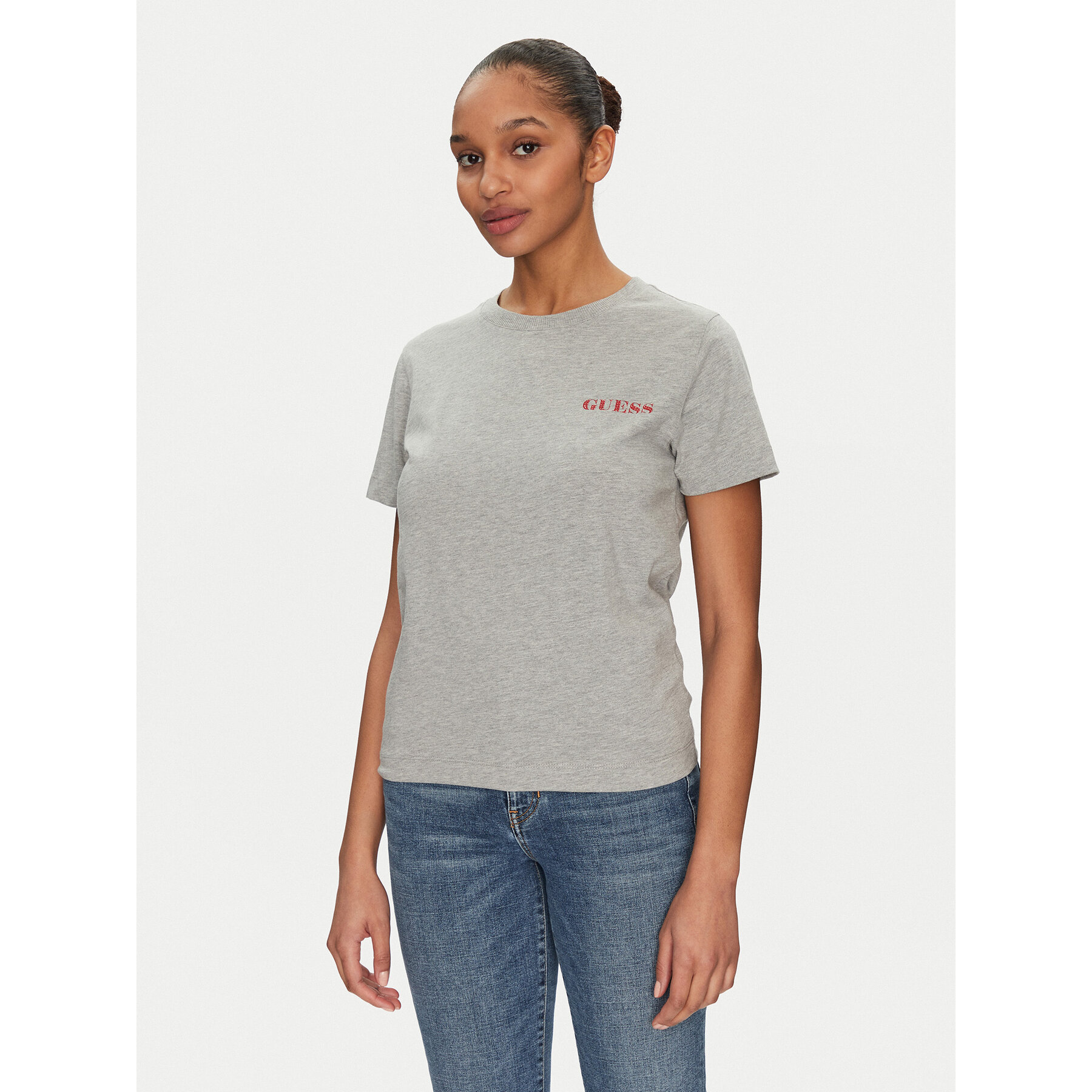 Guess Póló W5RI04 I3Z14 Szürke Regular Fit