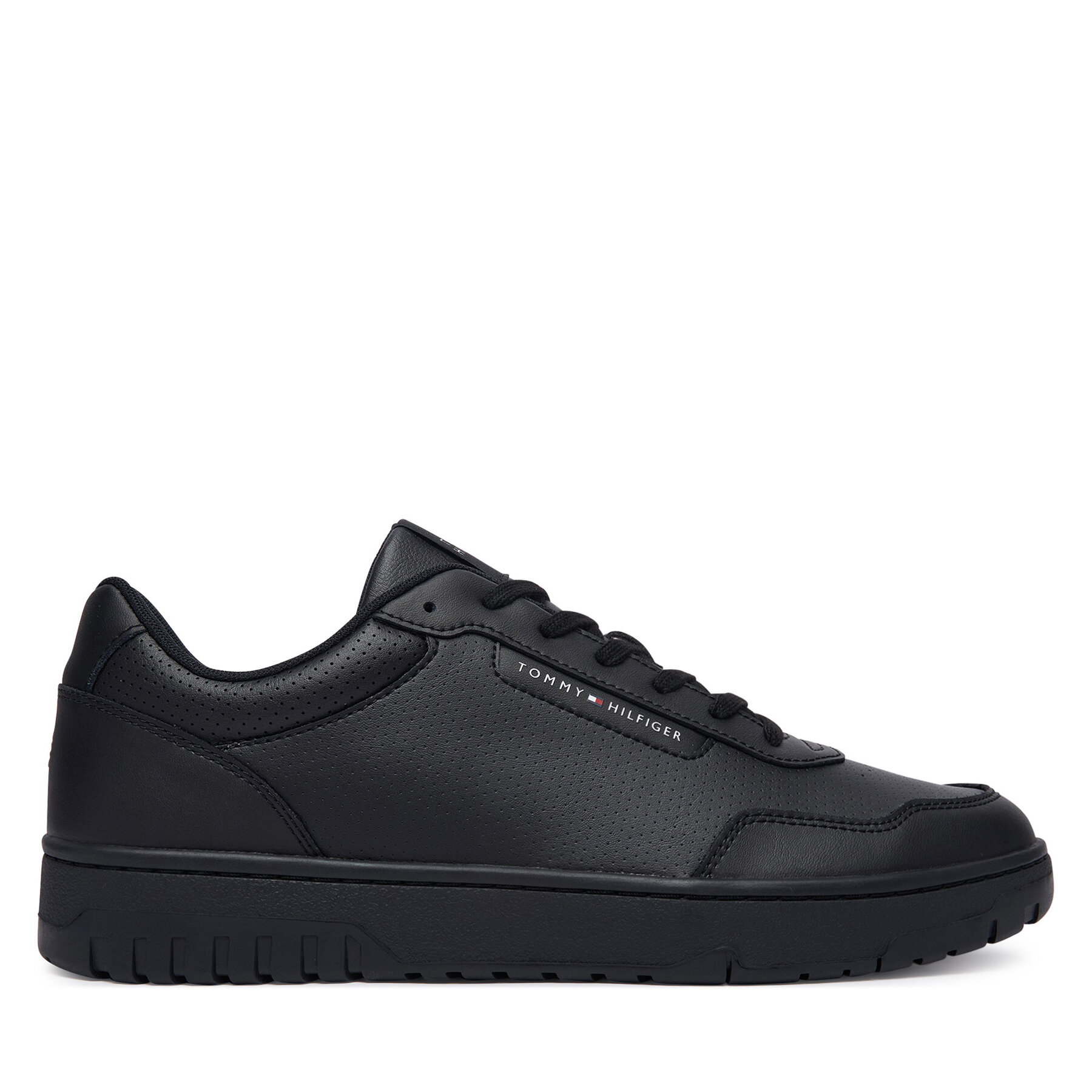 Sneakers Tommy Hilfiger Th Basket Core Leather FM0FM05927 Negru
