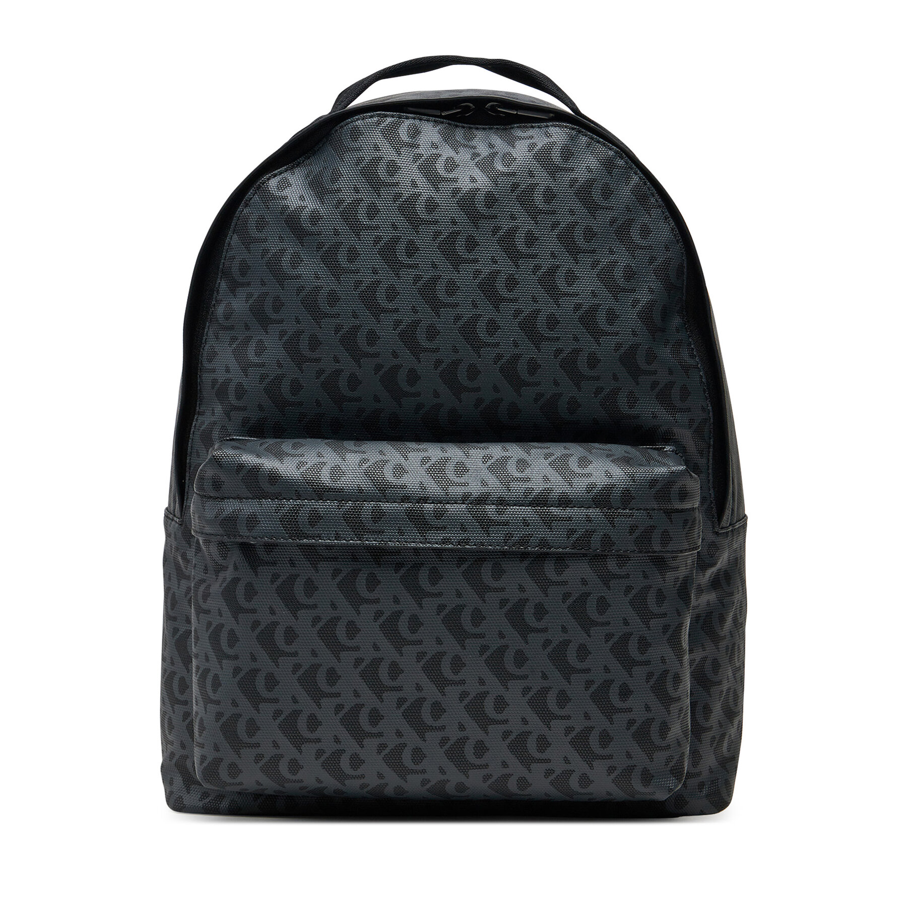 Ruksak Calvin Klein Jeans Matte Aop Center Zip Bp 43 LV04G3112G Crna