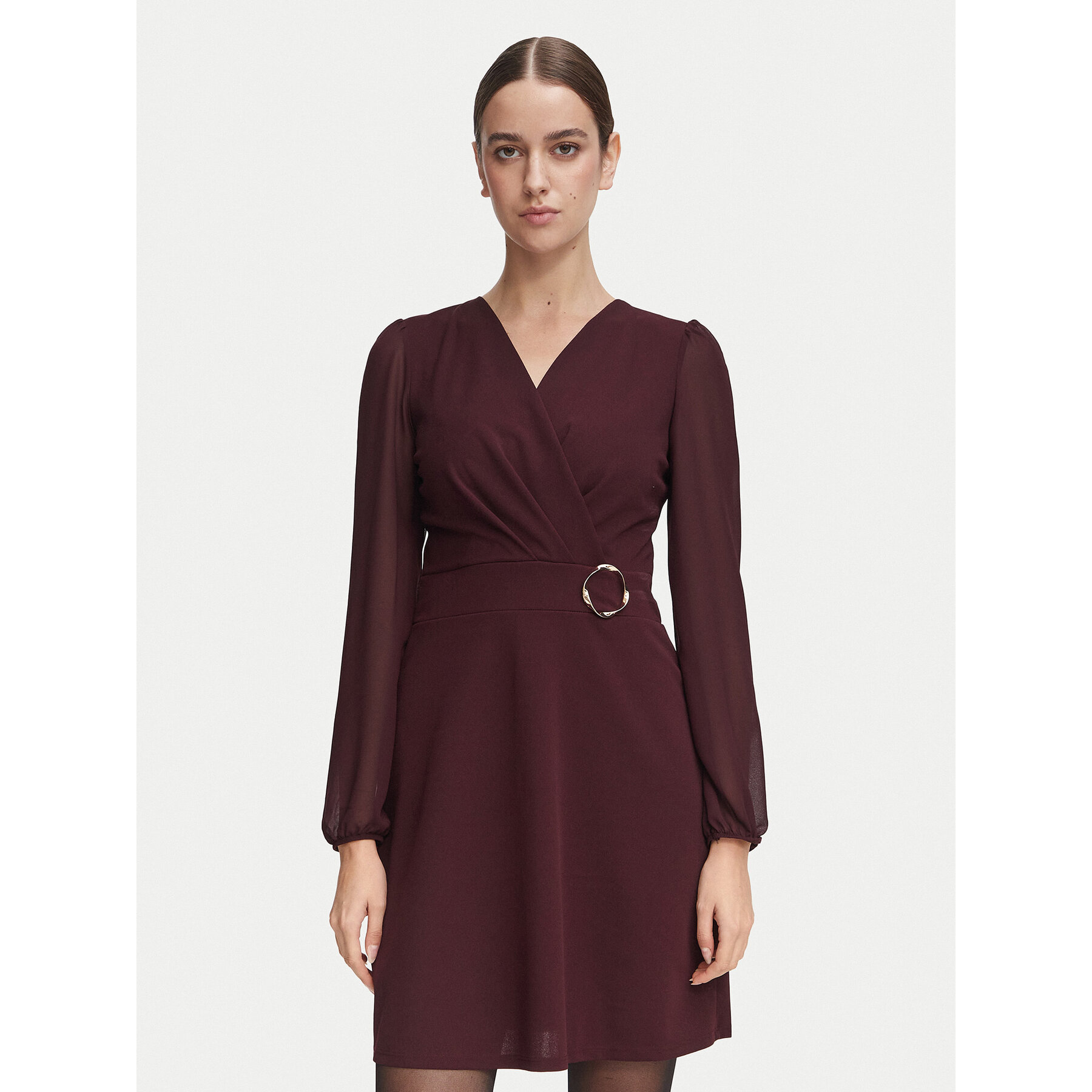 Morgan Coctailkleid 252-RSONIA Dunkelrot Slim Fit