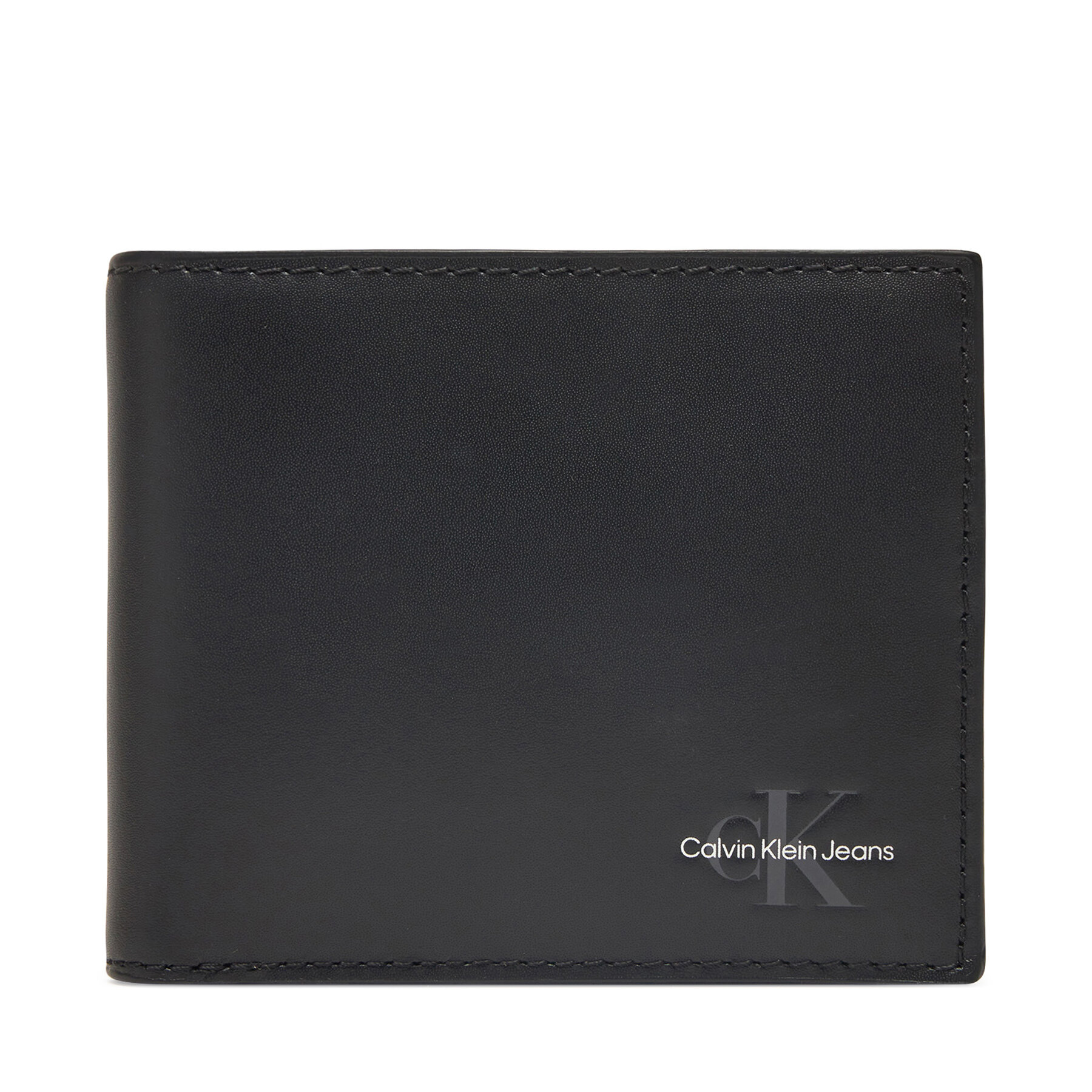 Férfi pénztárca Calvin Klein Jeans Mono Logo Bifold W/Coin LV04G1013G Fekete