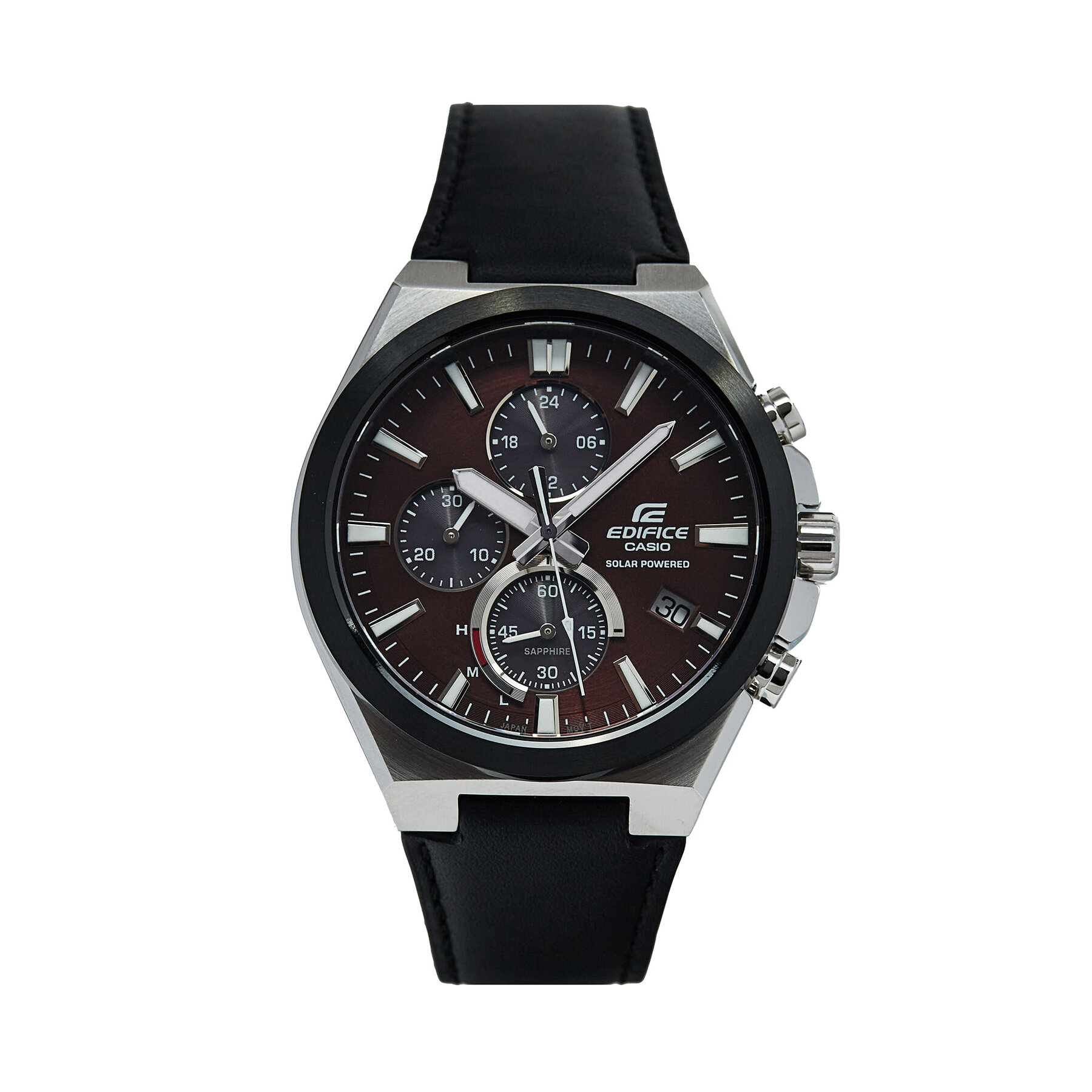 Sat Casio Edifice Solar Powered Chronograph EFS-S630BL-5AVUEF Crna