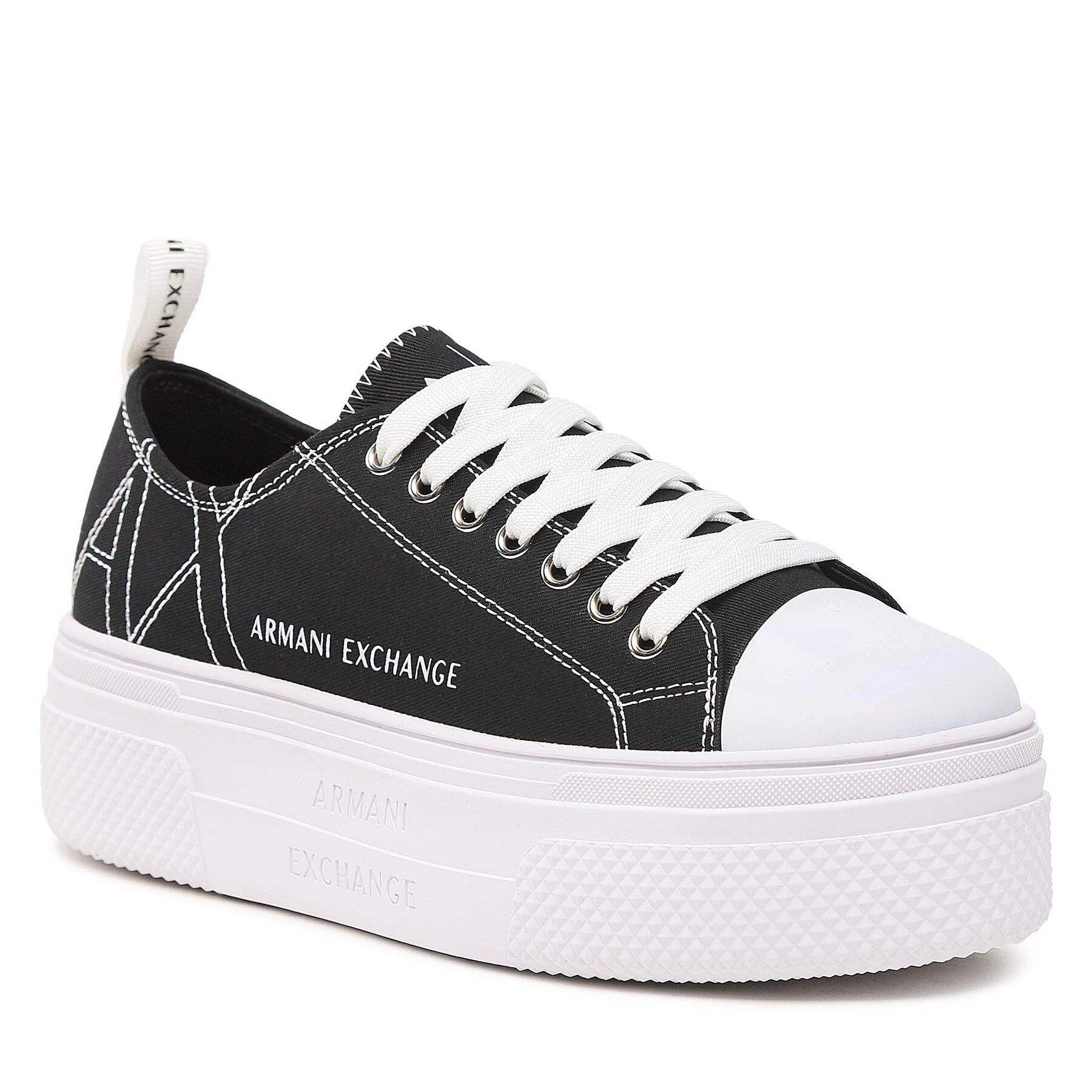 Teniși Armani Exchange XDX115 XV695 S526 Black/Optic White