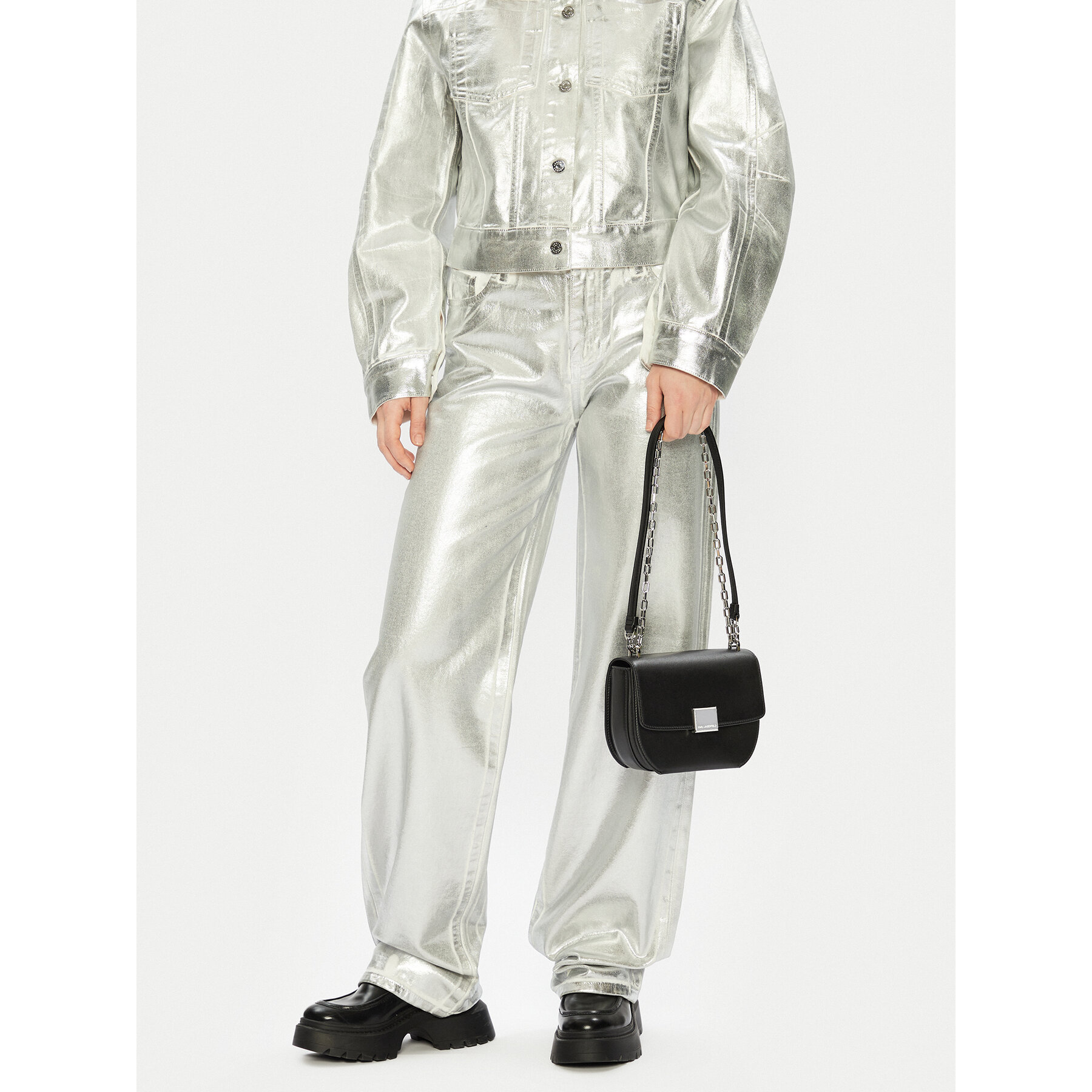 Дамска чанта KARL LAGERFELD A1W30445 Черен