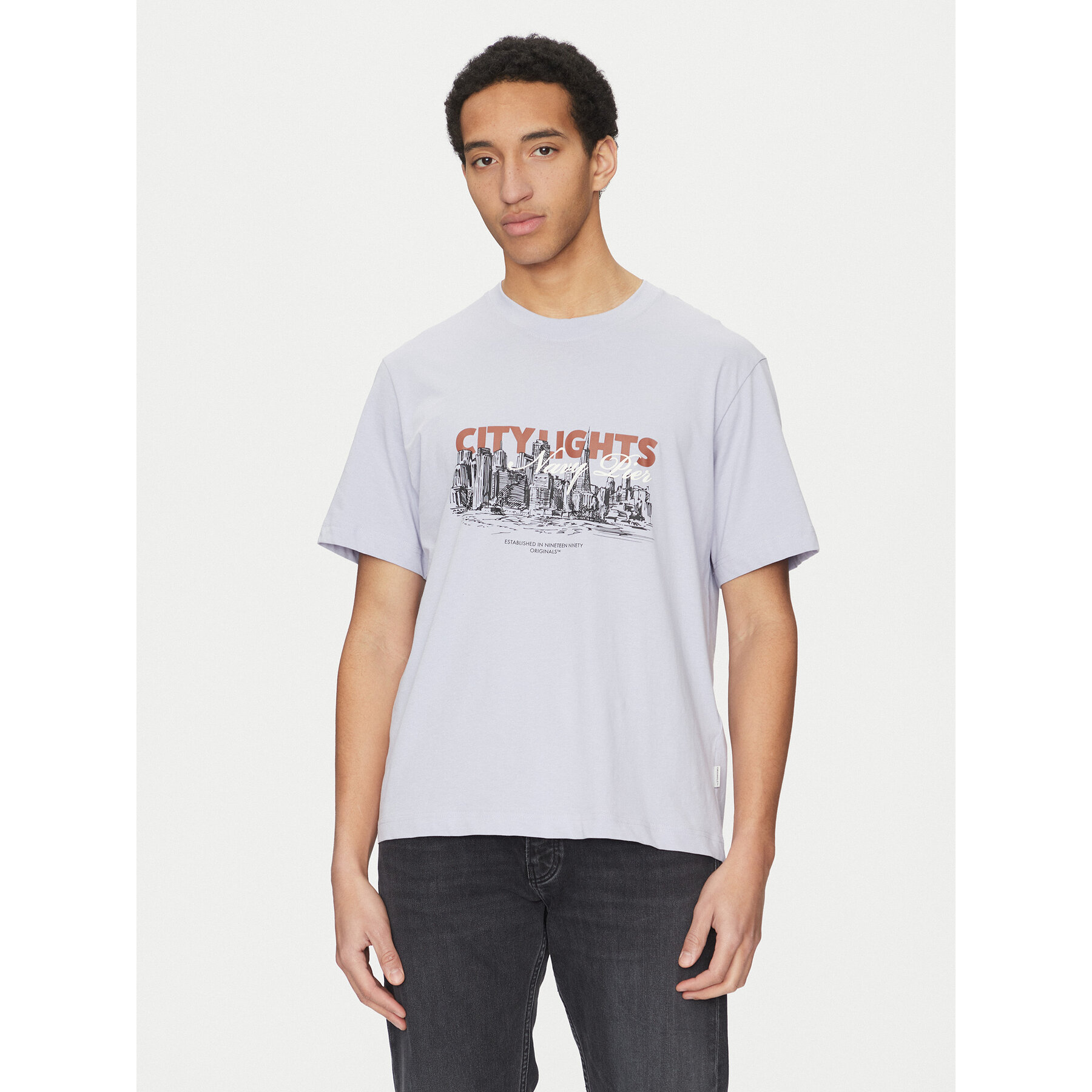 Jack & Jones T-Shirt Boston 12272981 Μπλε Relaxed Fit