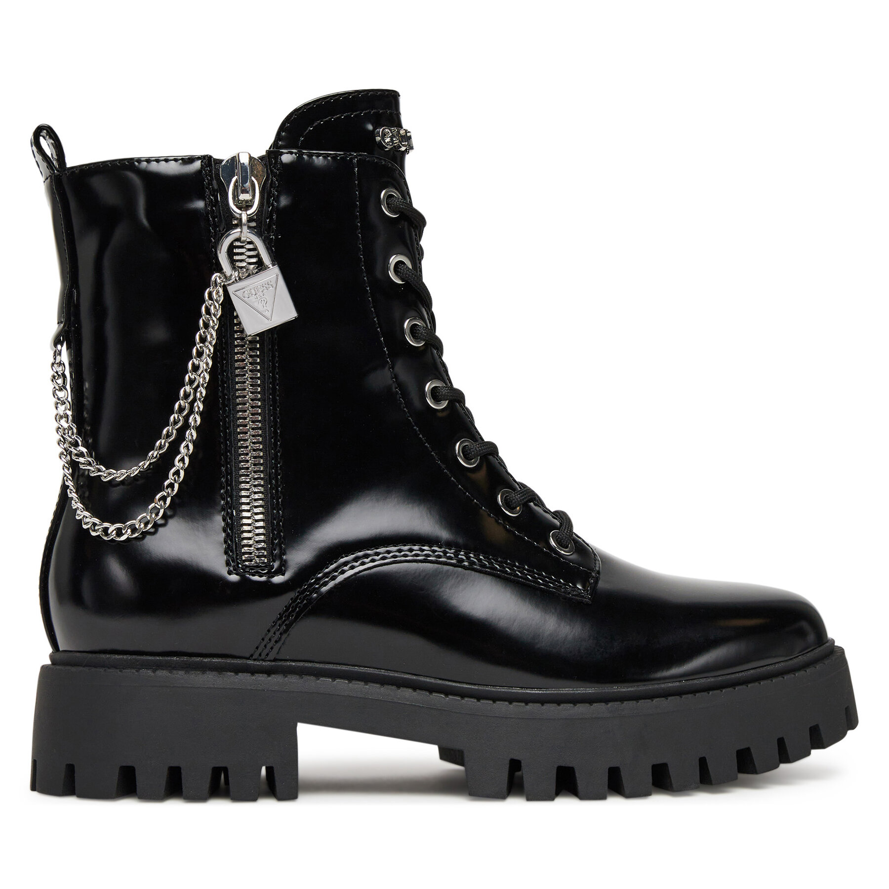 Gležnjače Guess FLTFRO ELE10 Crna