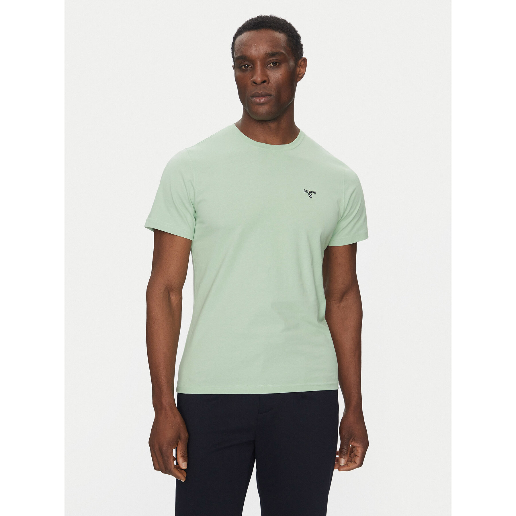 Barbour Póló Essential Sports MTS0331GN45 Zöld Tailored Fit