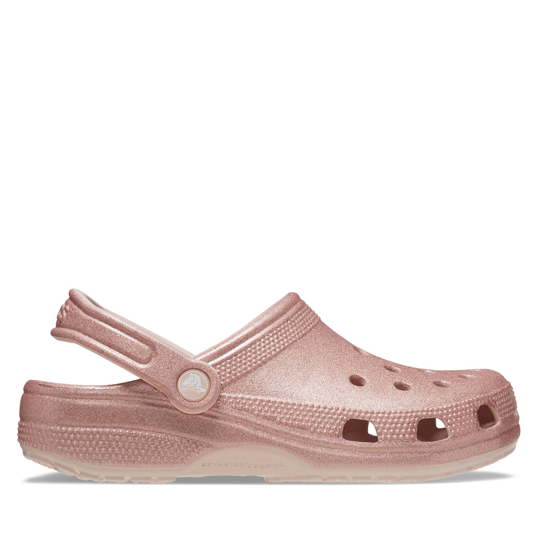 Papucs Crocs Classic Glitter Clog Quartz 205942 Rózsaszín