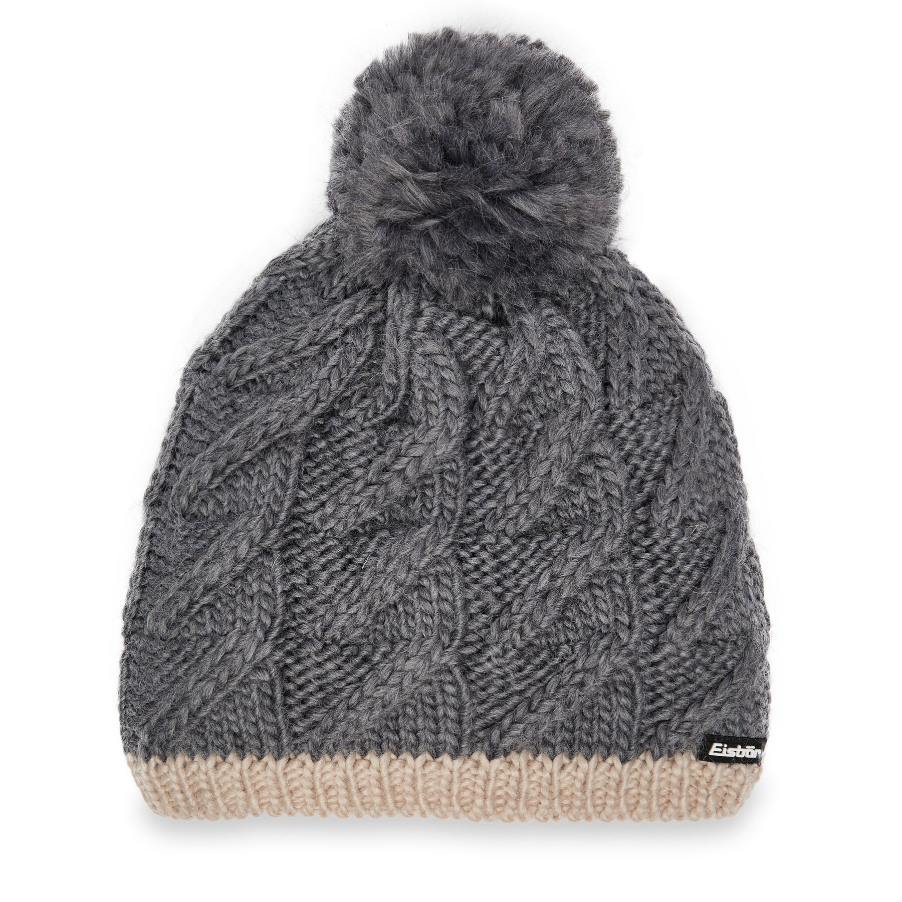 Kapa Eisbär Asteria Pompon 77075 733 Srebrna