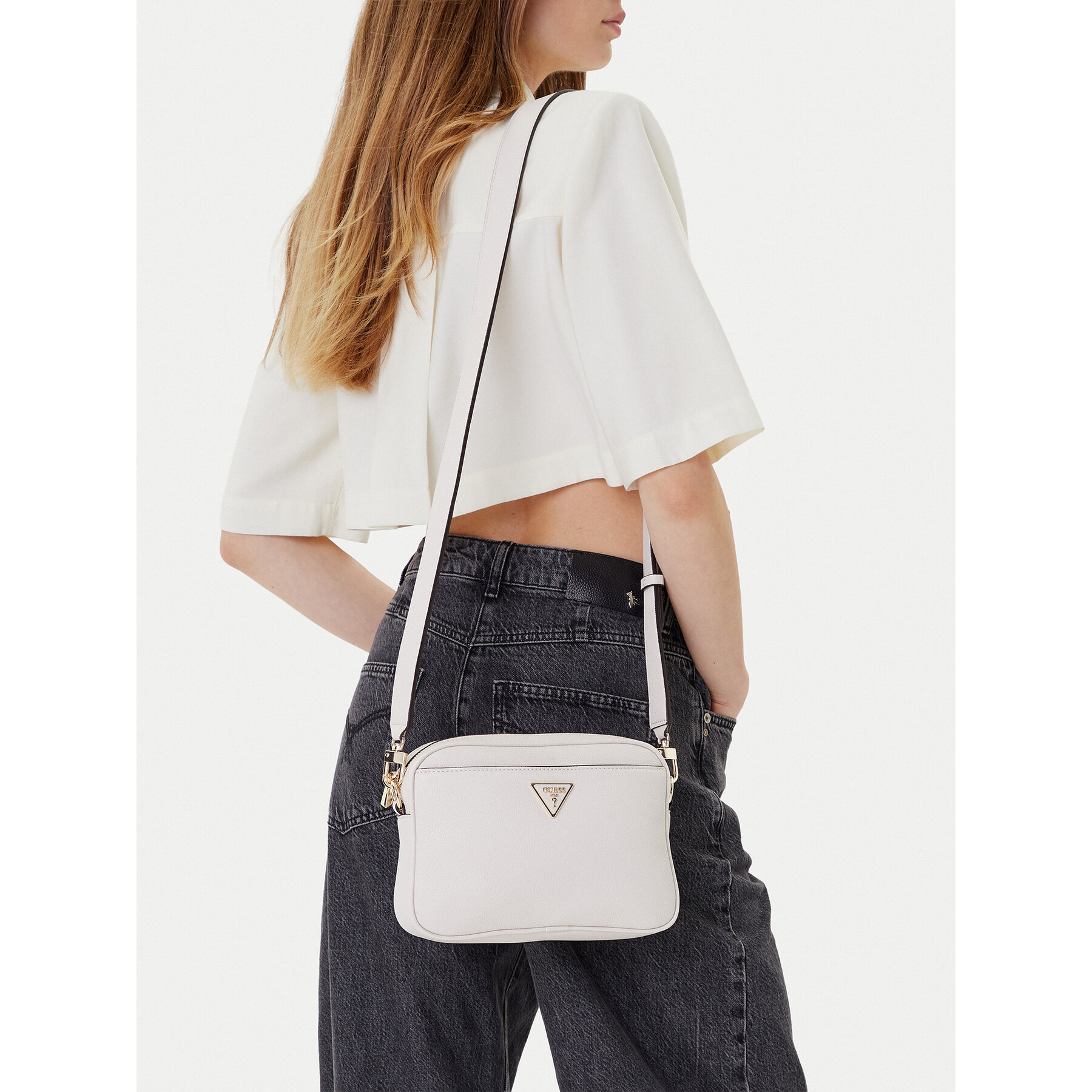 Τσάντα Guess Meridian II HWBG69 74140 Μπεζ