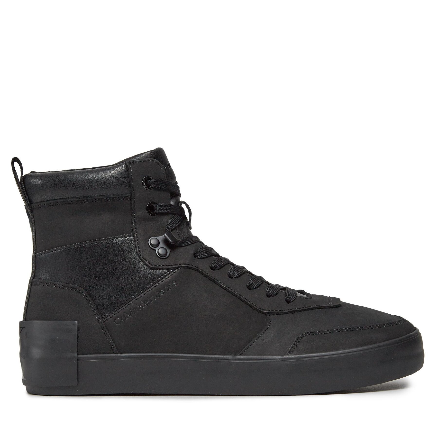 Sneakers Calvin Klein Jeans Vulcanized Laceup Mid Lth YM0YM00851 Svart
