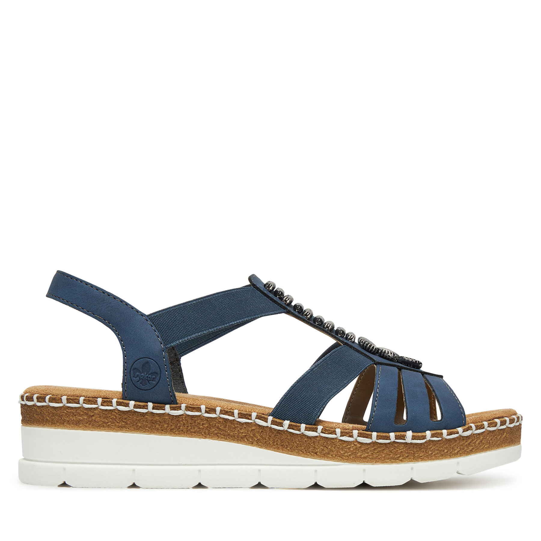 Donna Sandali Rieker, Taglia 36, Blu scuro, V1206-14, taglia : 36