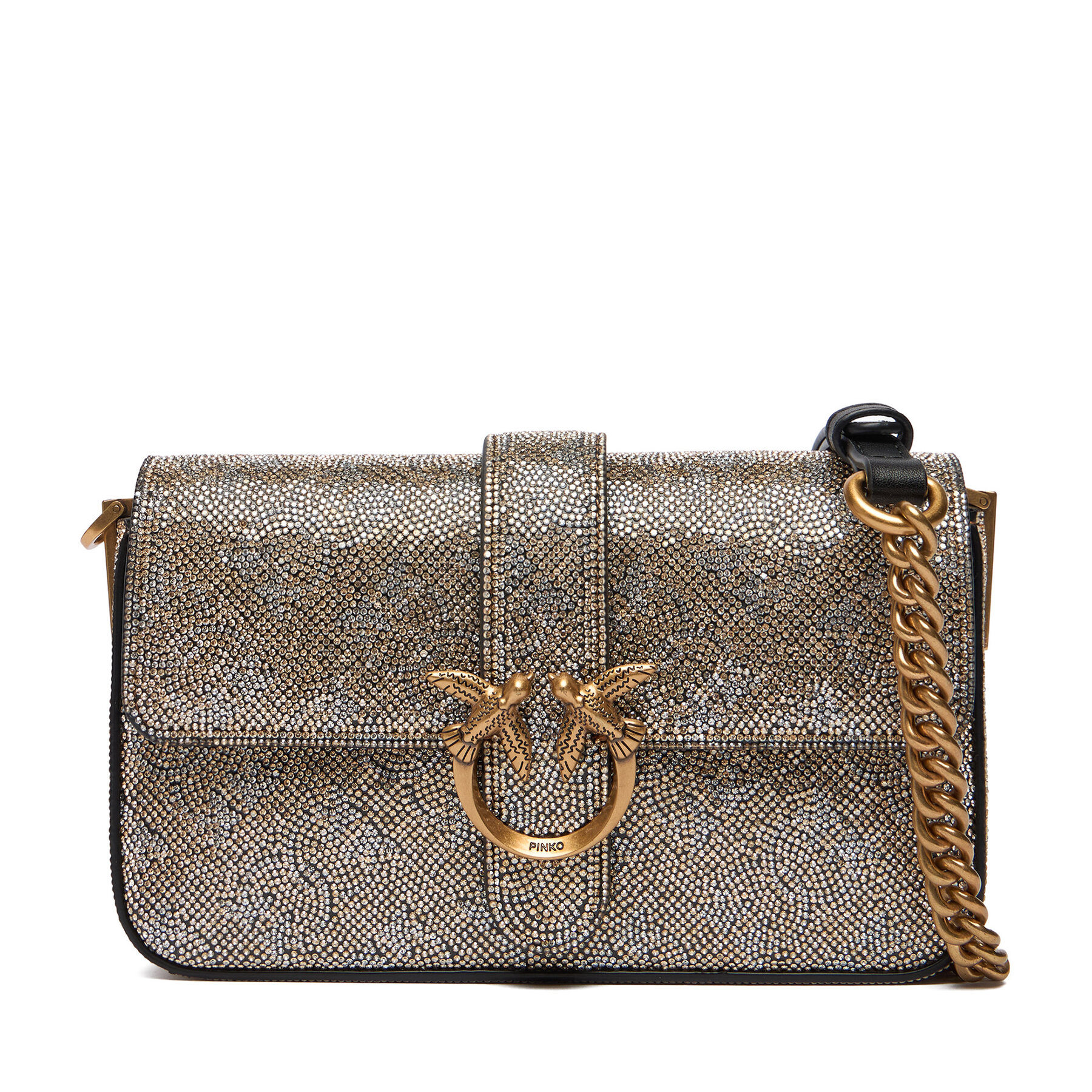 Kabelka PINKO Love One Slouchy Baby AI 25-26 PCPL 105353 105353 Zlatá