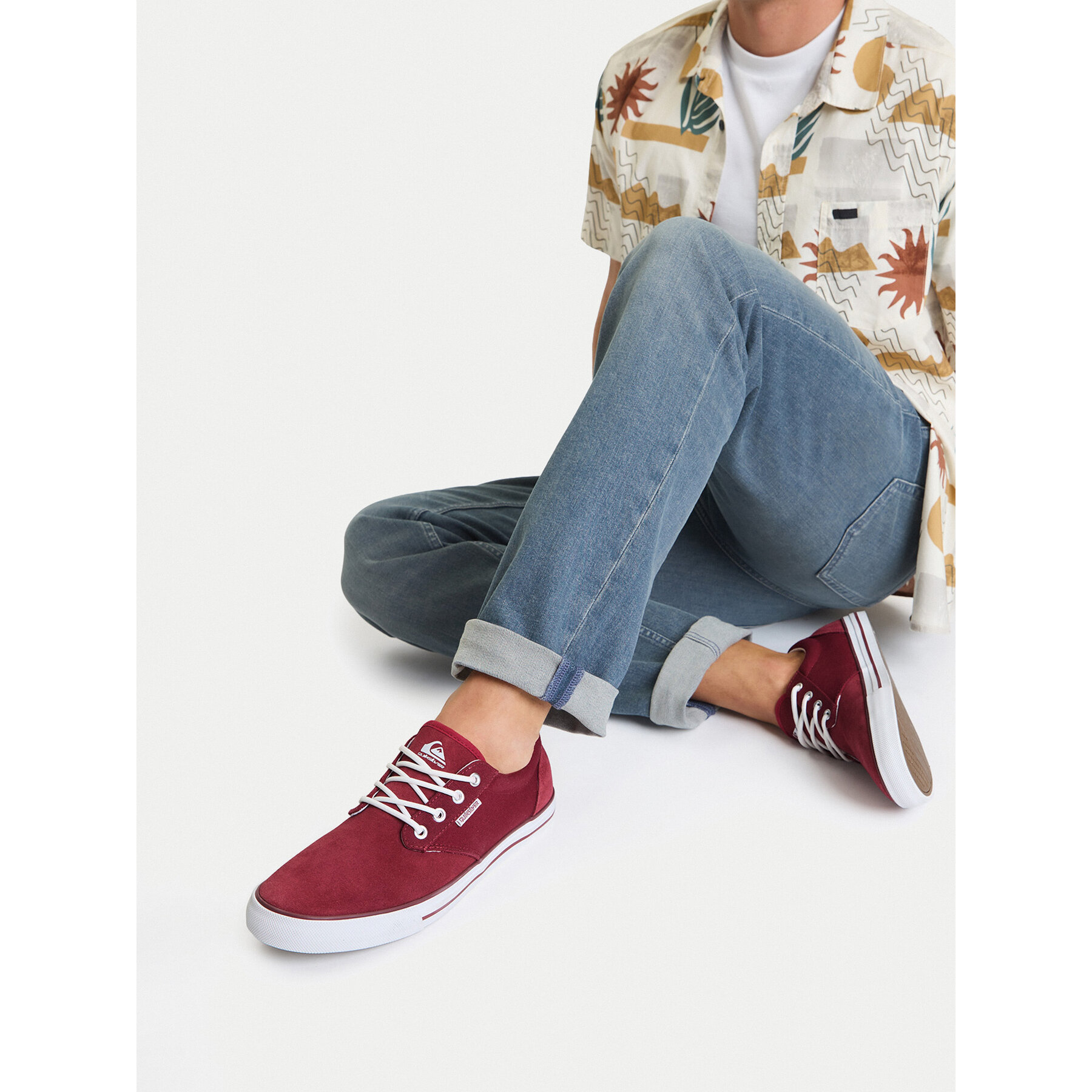 Tenis superge Quiksilver CEO-DAYTON-01 Bordo rdeča