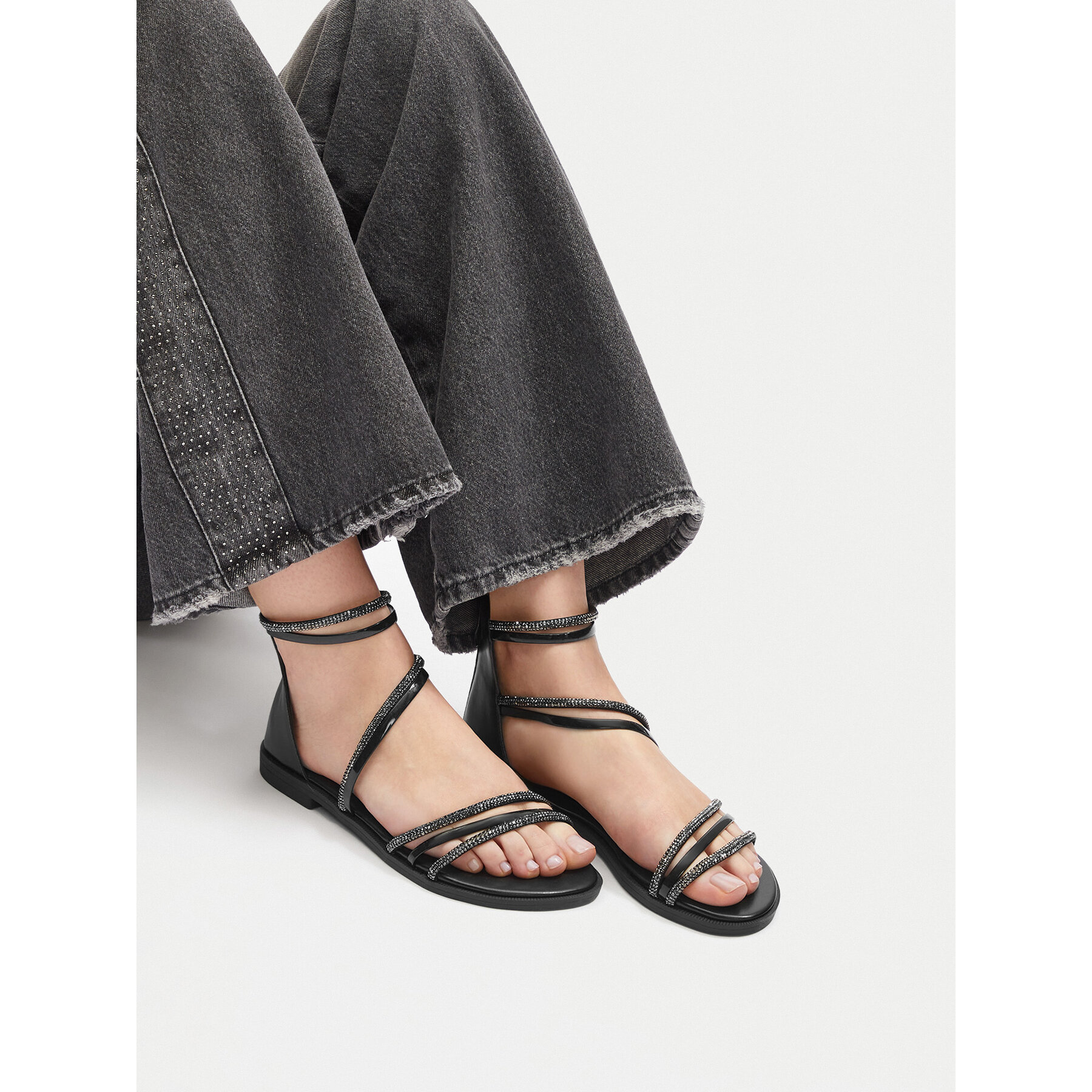 Sandale JENNY SF127-01 Negru
