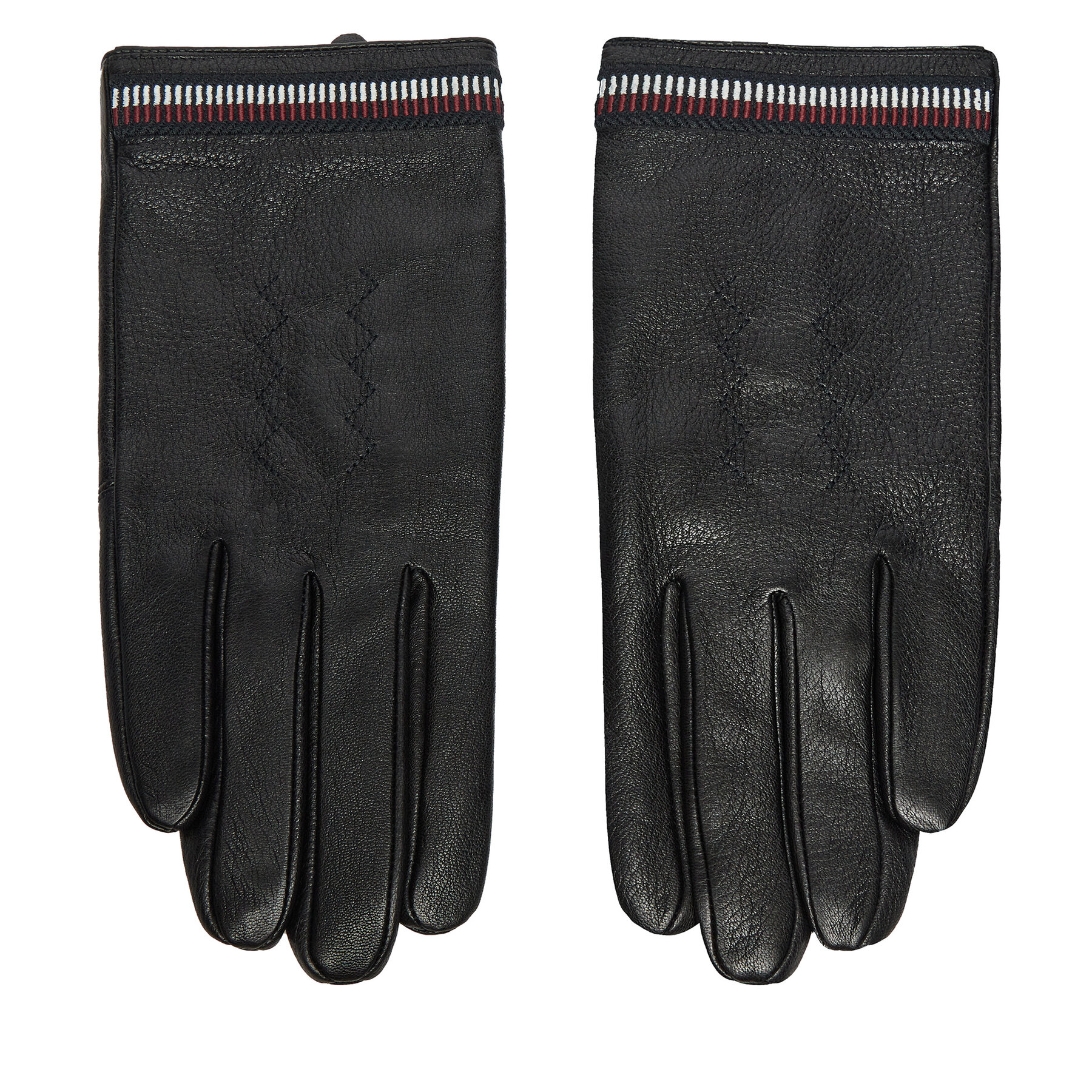 Guanti da uomo Tommy Hilfiger Corp Love AM0AM12826 Nero