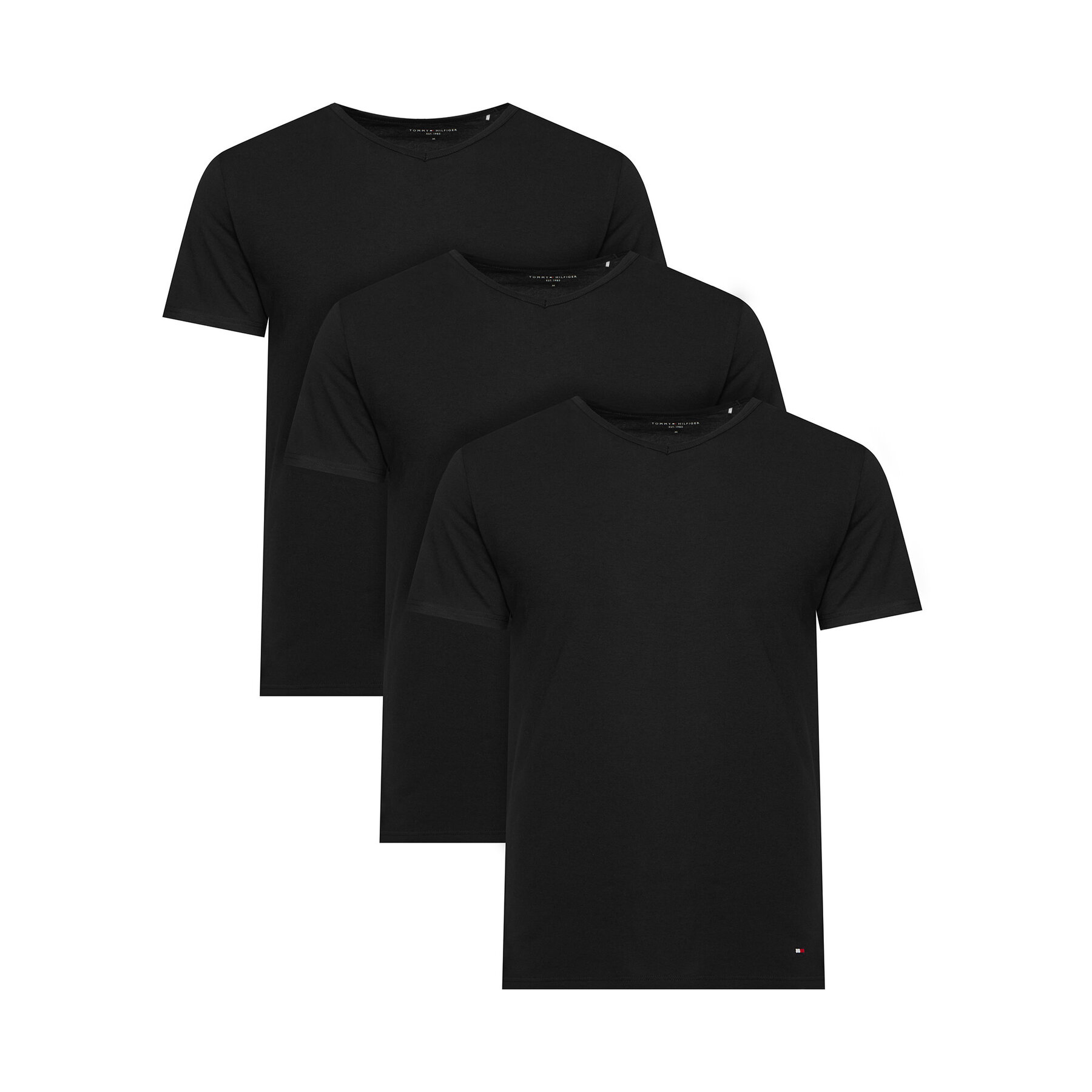 Tommy Hilfiger T-Shirt-Set UM0UM03929 Schwarz Slim Fit