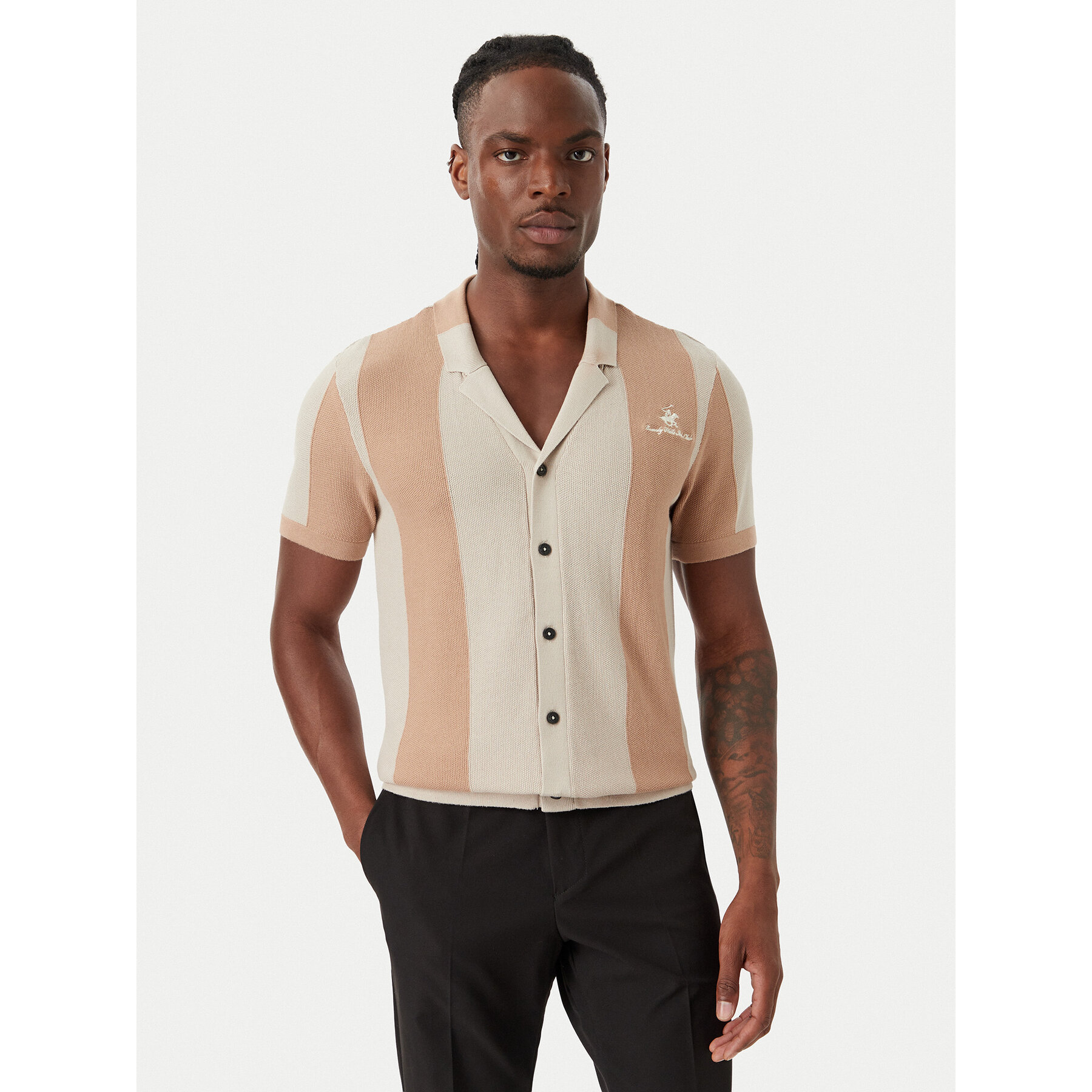 Beverly Hills Polo Club Košulja M7613-HR Tamno bež Regular Fit