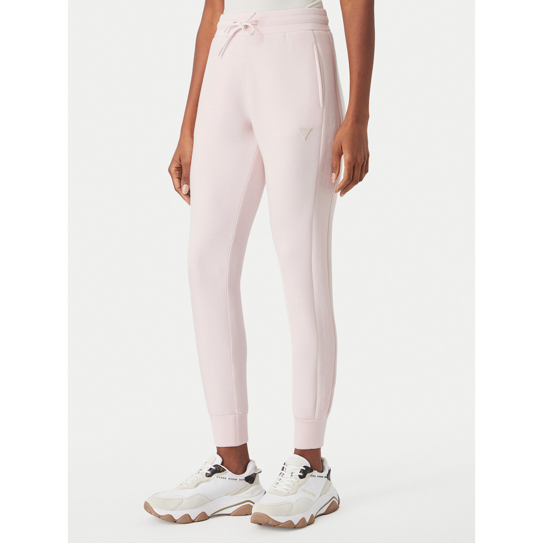 Guess Jogginghose V2YB18 K7UW2 Hellrosa Regular Fit