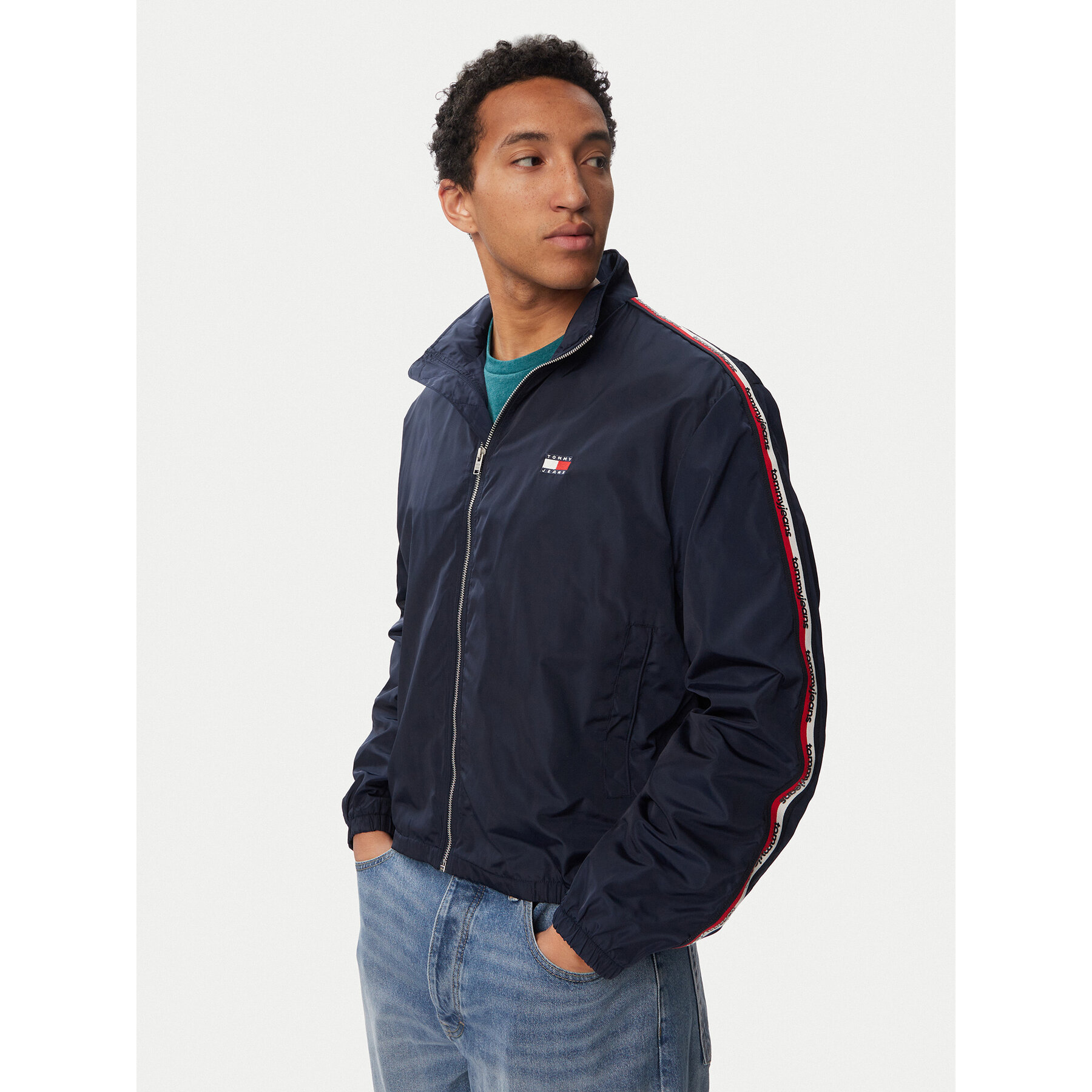 Tommy Jeans Übergangsjacke Essential DM0DM23218 Dunkelblau Regular Fit
