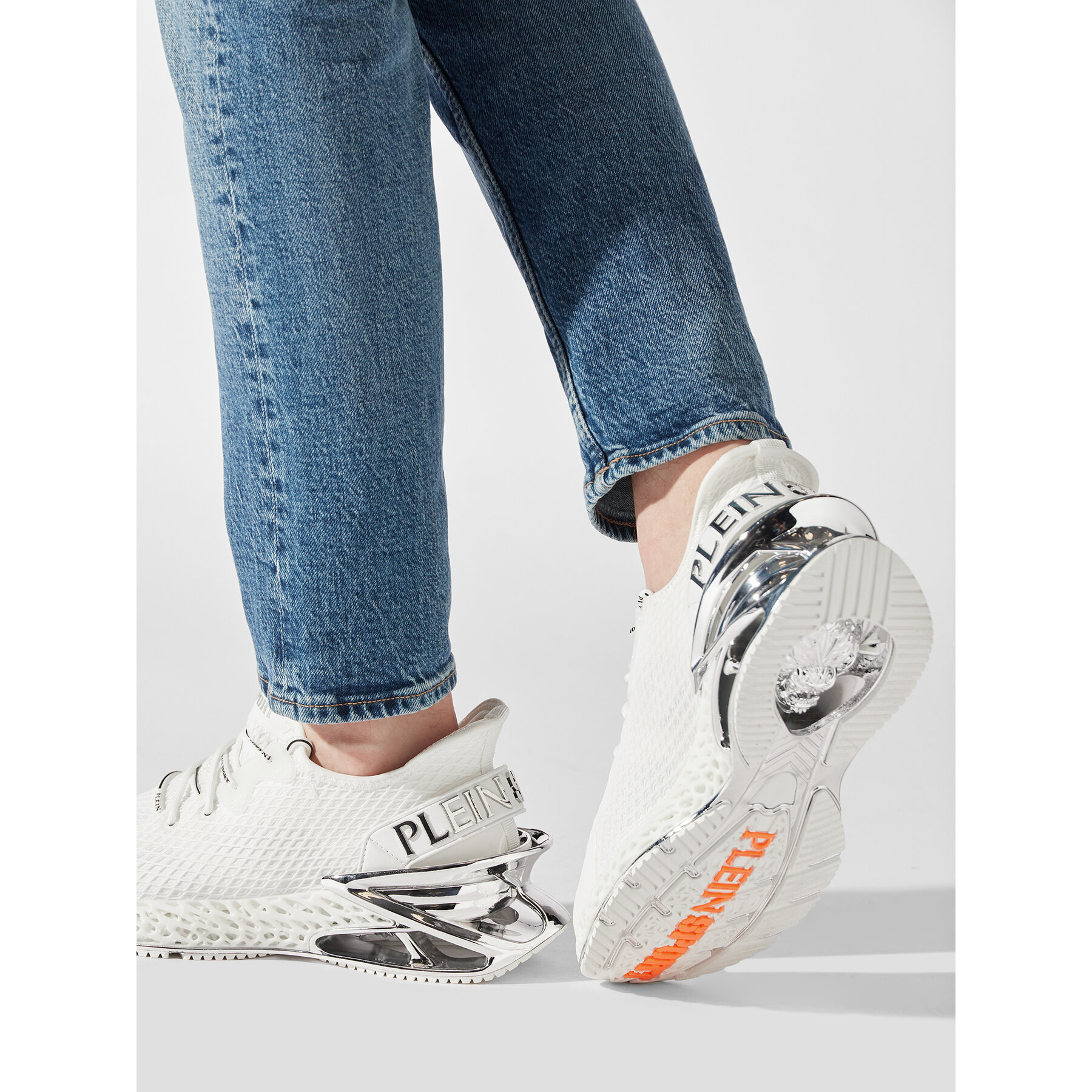 Tenisice Plein Sport The Scratch FABS USC0335 PTE003N Bijela