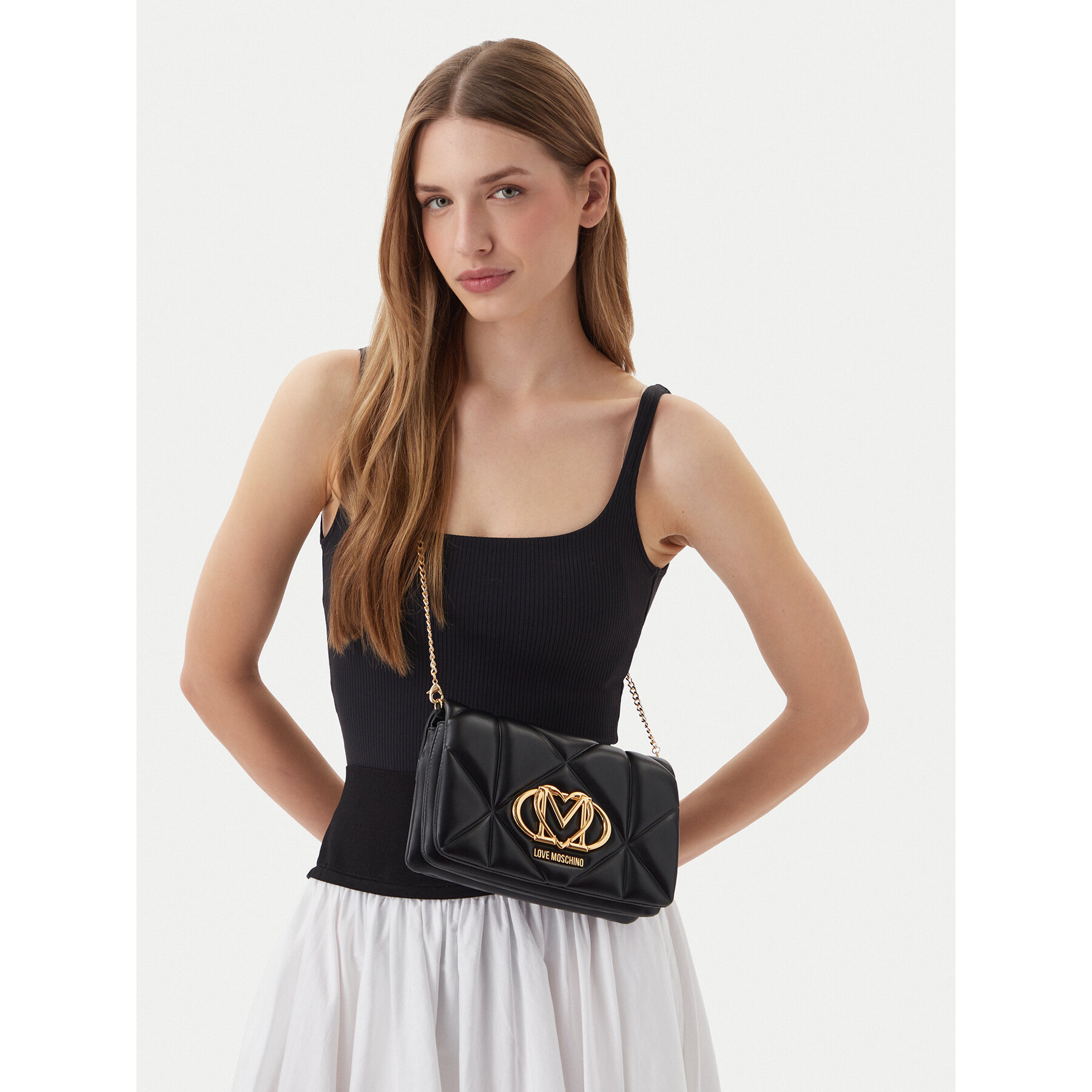 Táska LOVE MOSCHINO JC4043PP0OLC0000 Fekete