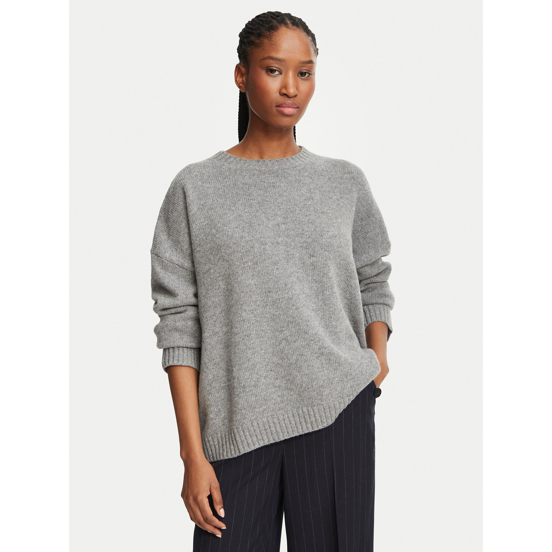 Weekend Max Mara Pullover Sibari 2625366212 Grau Regular Fit