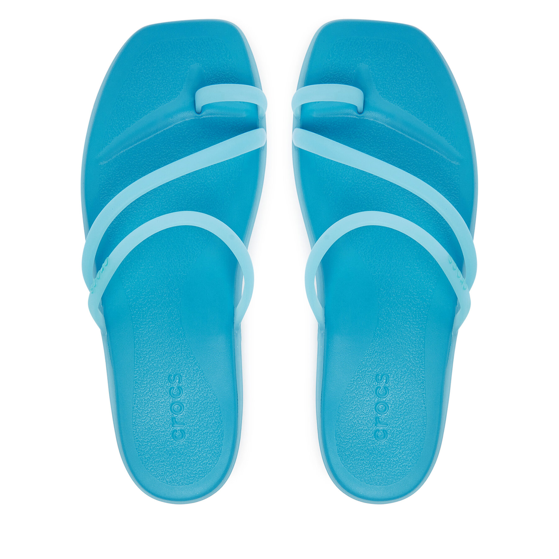 Crocs Dámske Žabky, Rozmer: 39_40, Modrá, Miami Frosted Toe Loop 211253