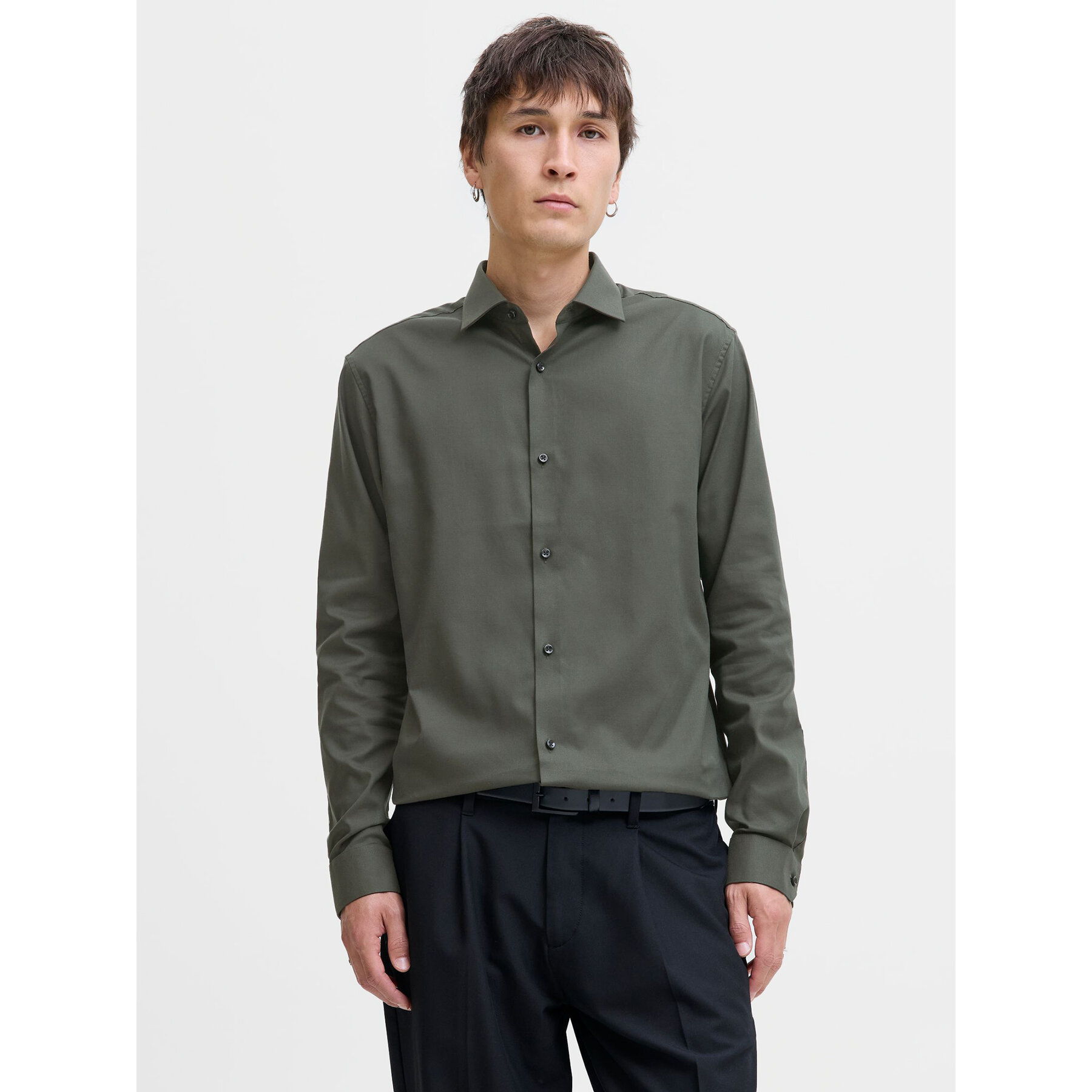 Jack & Jones Hemd Parker 12227385 Grün Slim Fit