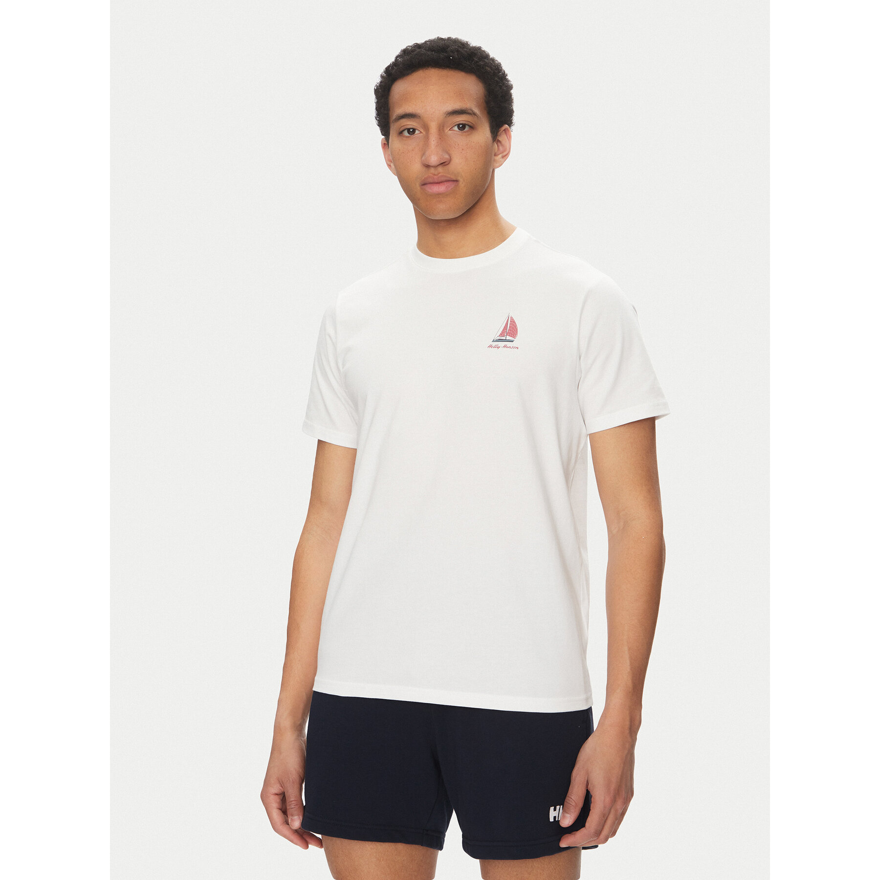 Helly Hansen T-shirt Shoreline 54601 Bianco Regular Fit