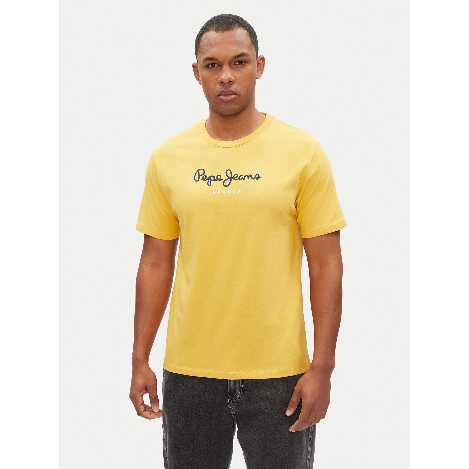 Pepe Jeans T-Shirt Eggo N PM508208 Κίτρινο Regular Fit