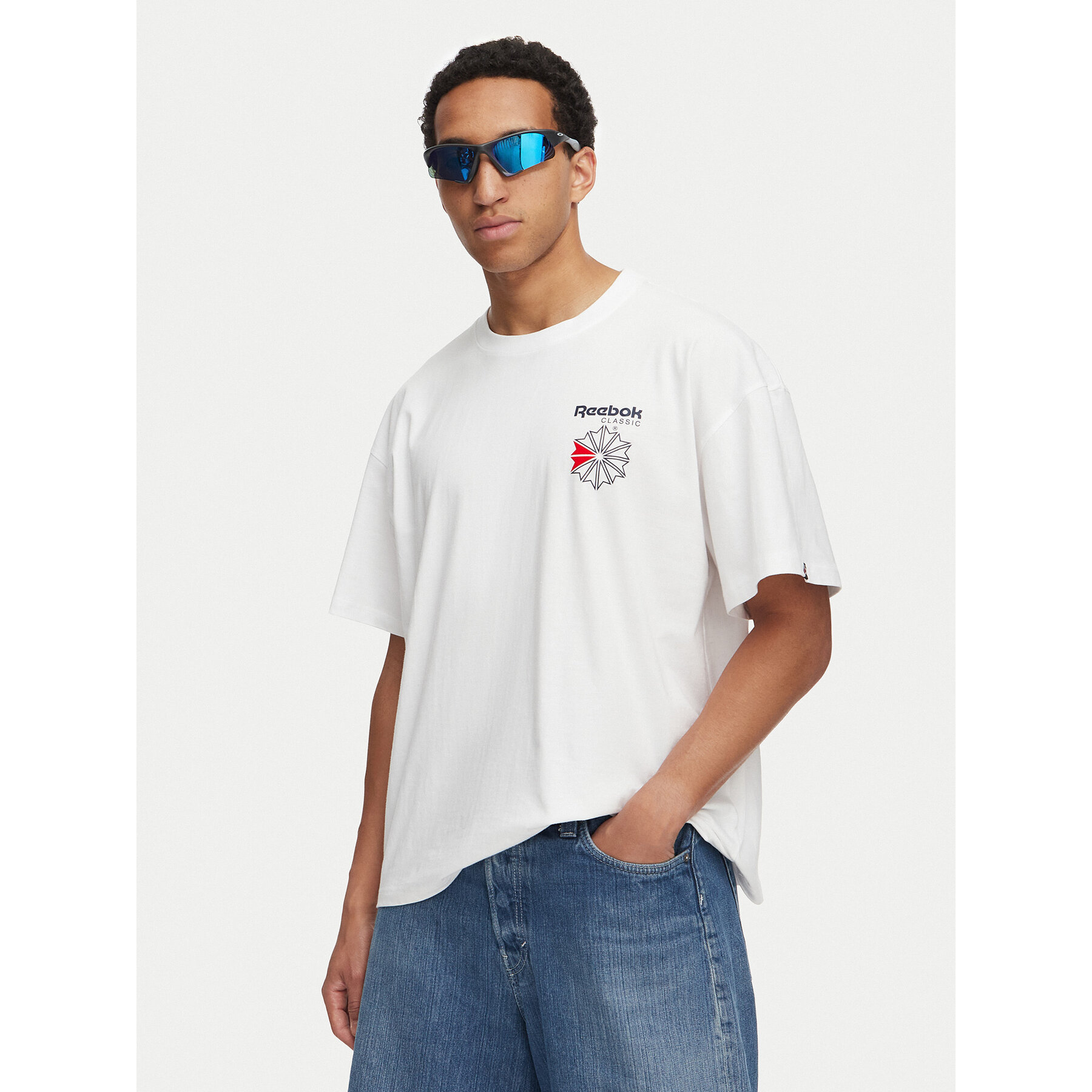 Reebok Majica Dobry RK25735CCM Bela Regular Fit