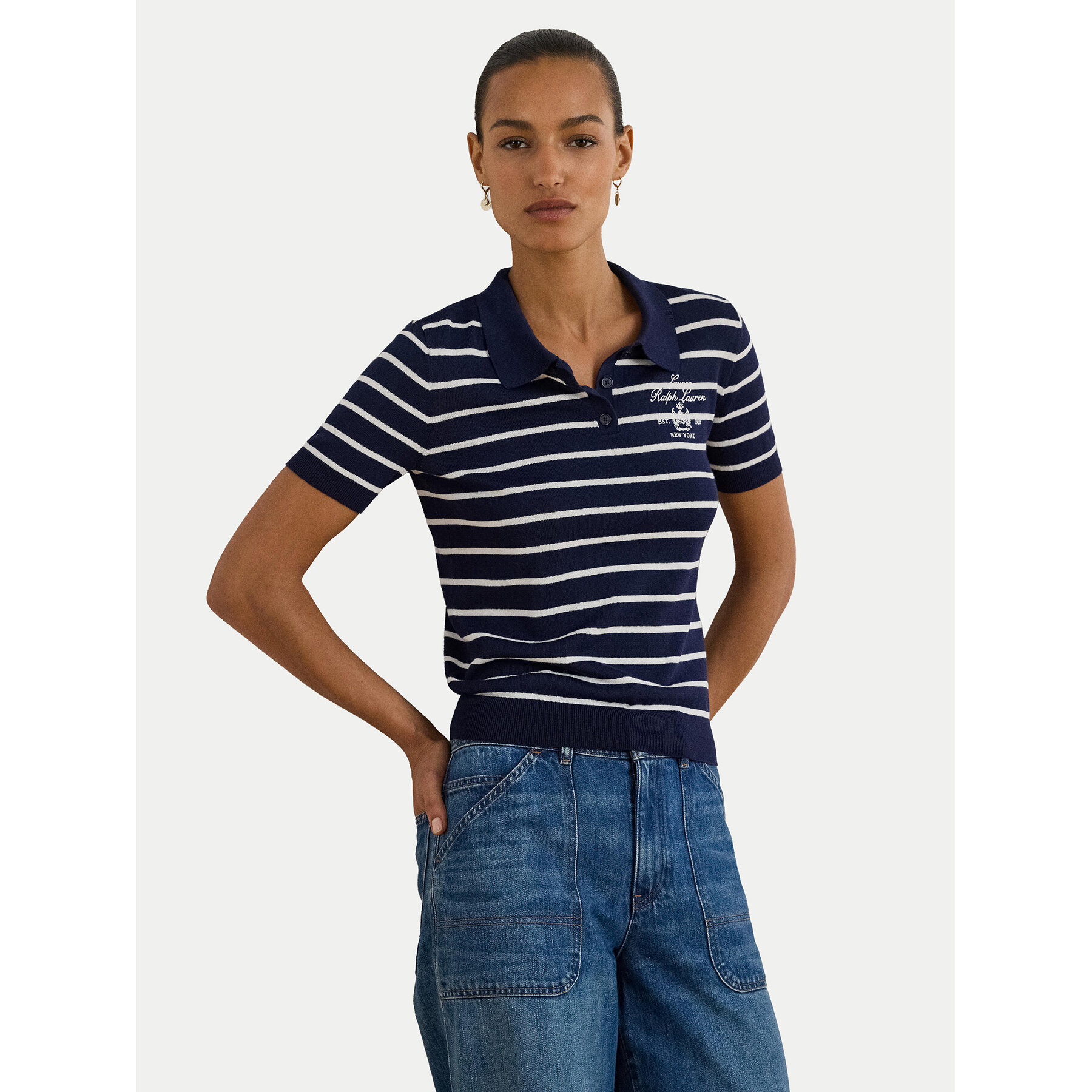 LAUREN RALPH LAUREN Poloshirt 200P03506002 Dunkelblau Slim Fit