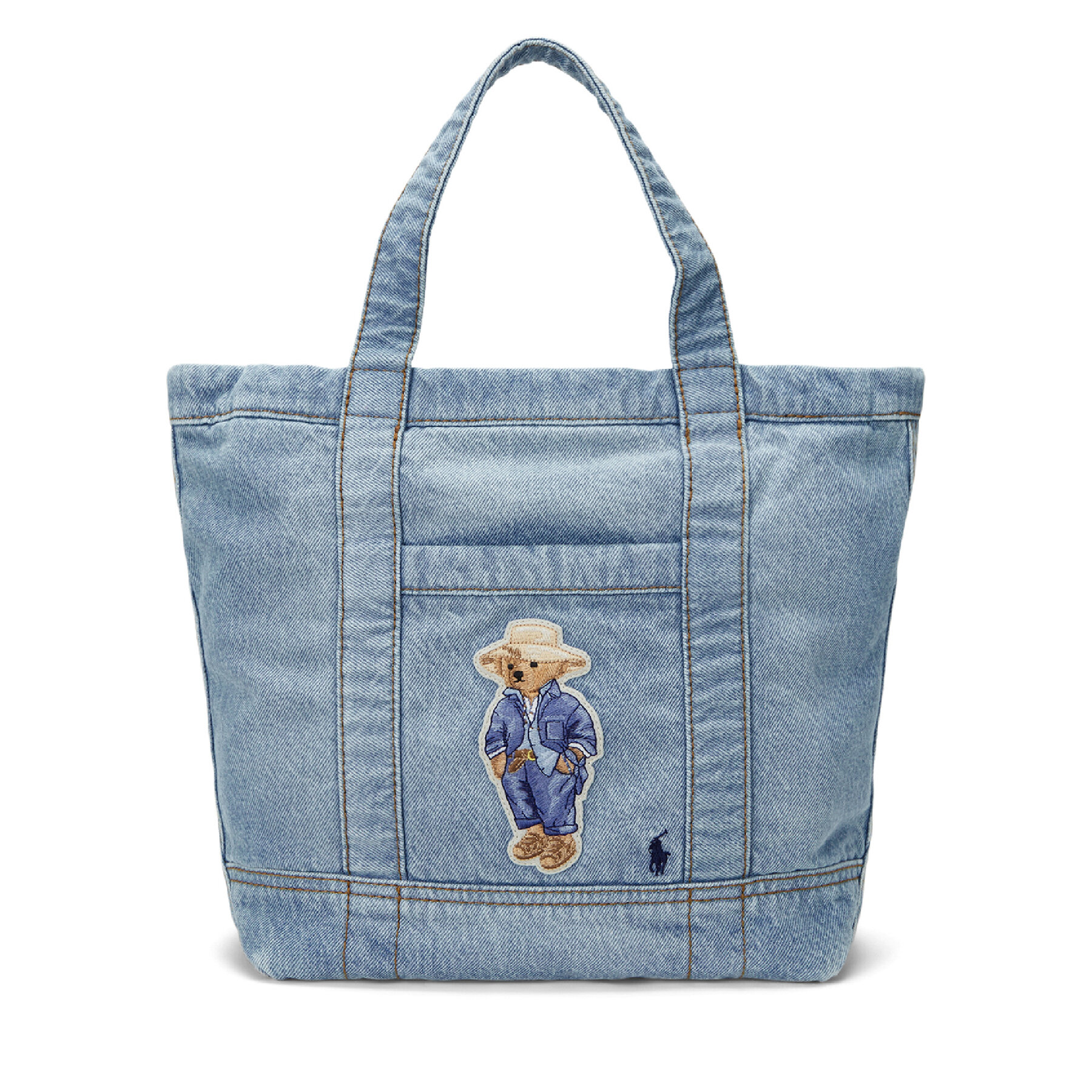 Kabelka Polo Ralph Lauren Bear-patch 428960636001 Modrá