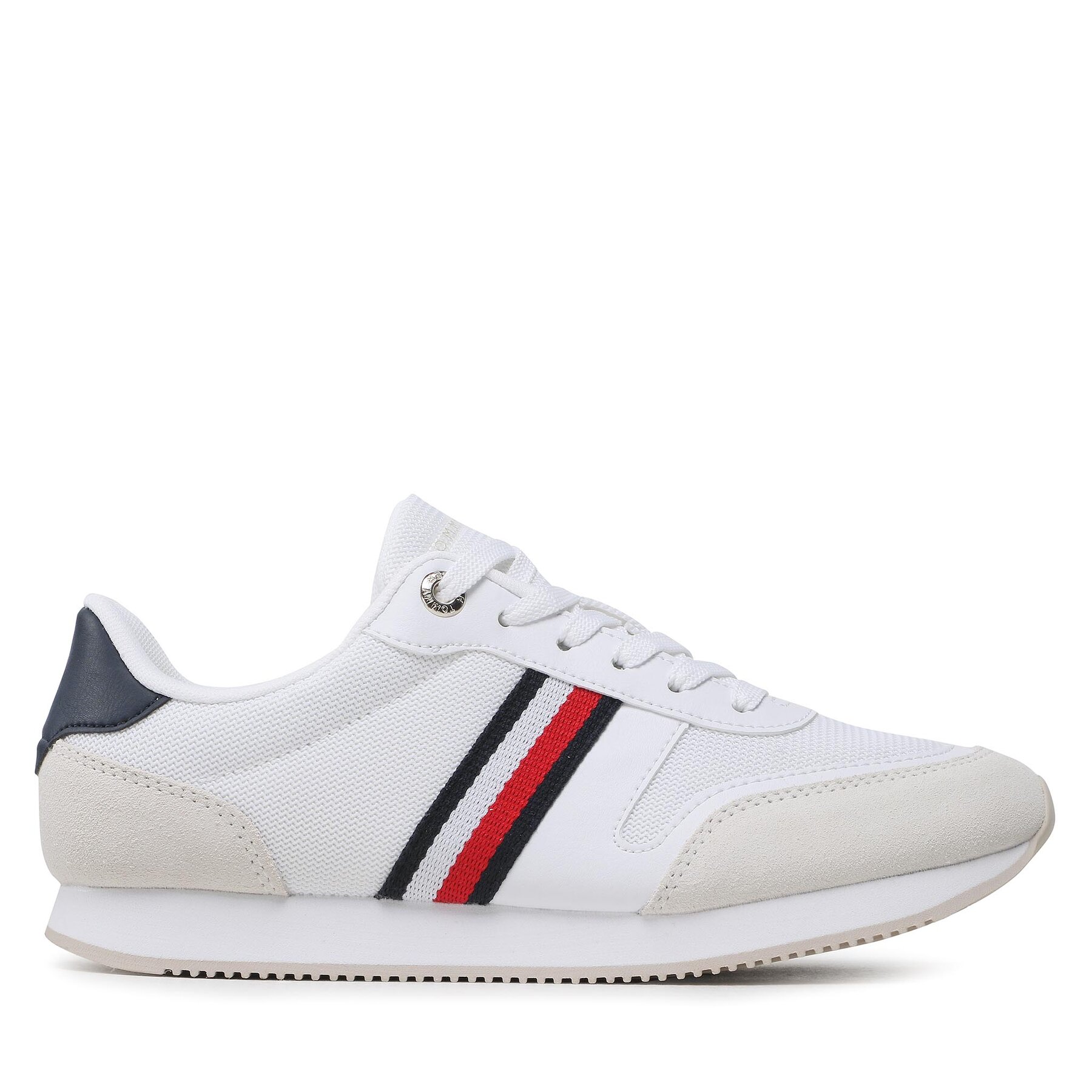 Superge Tommy Hilfiger Essential Stripes Runner FW0FW07382 White YBS