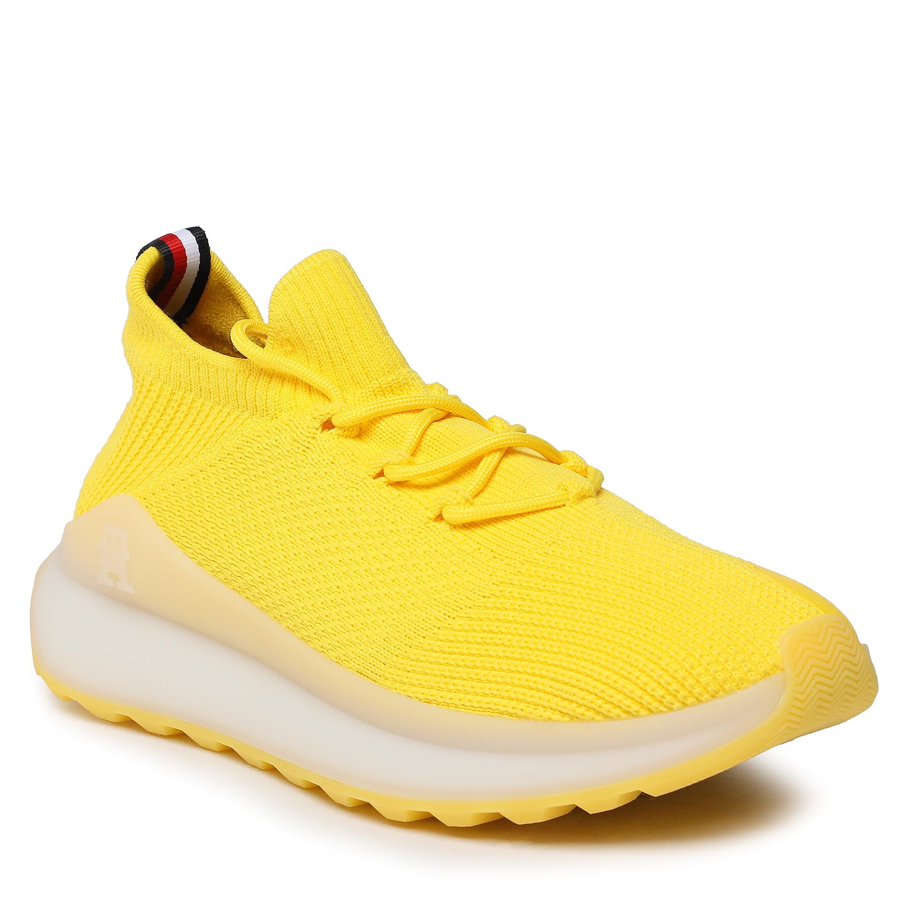 Sneakers Tommy Hilfiger Futurunner Knit FM0FM04584 Vivid Yellow ZGS epantofi-Bărbați-Pantofi-De imagine noua