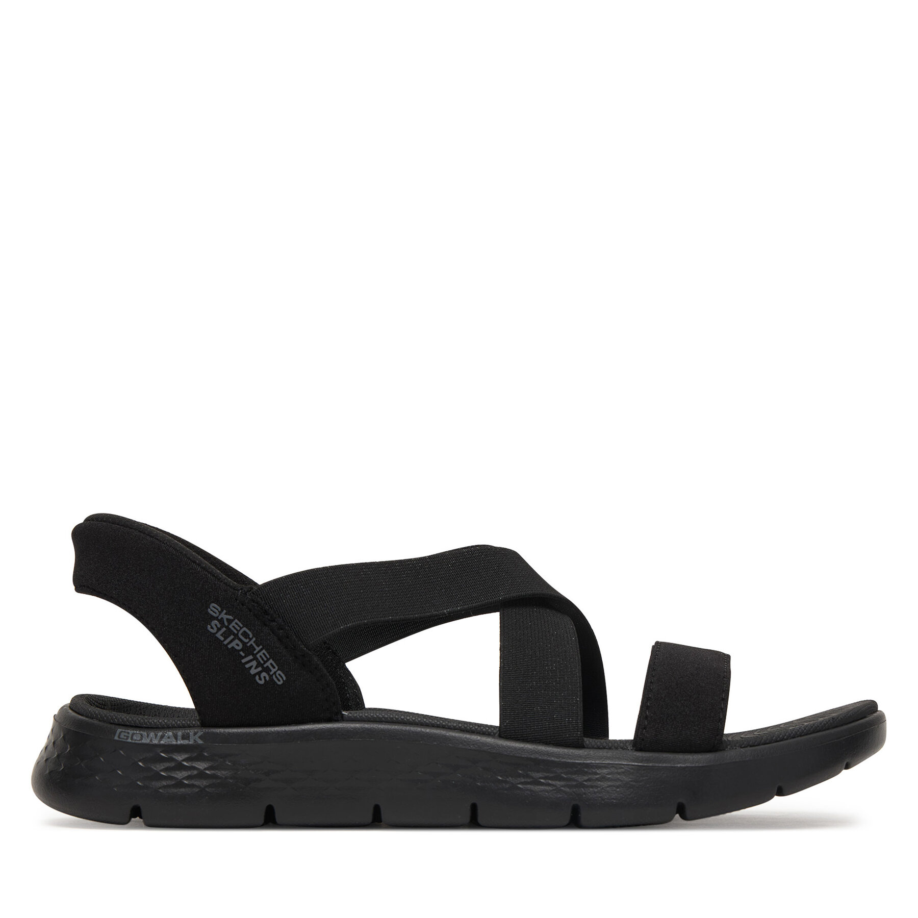 Sandale Skechers Go Walk Flex Sandal - Glimmer 141489/BBK Negru