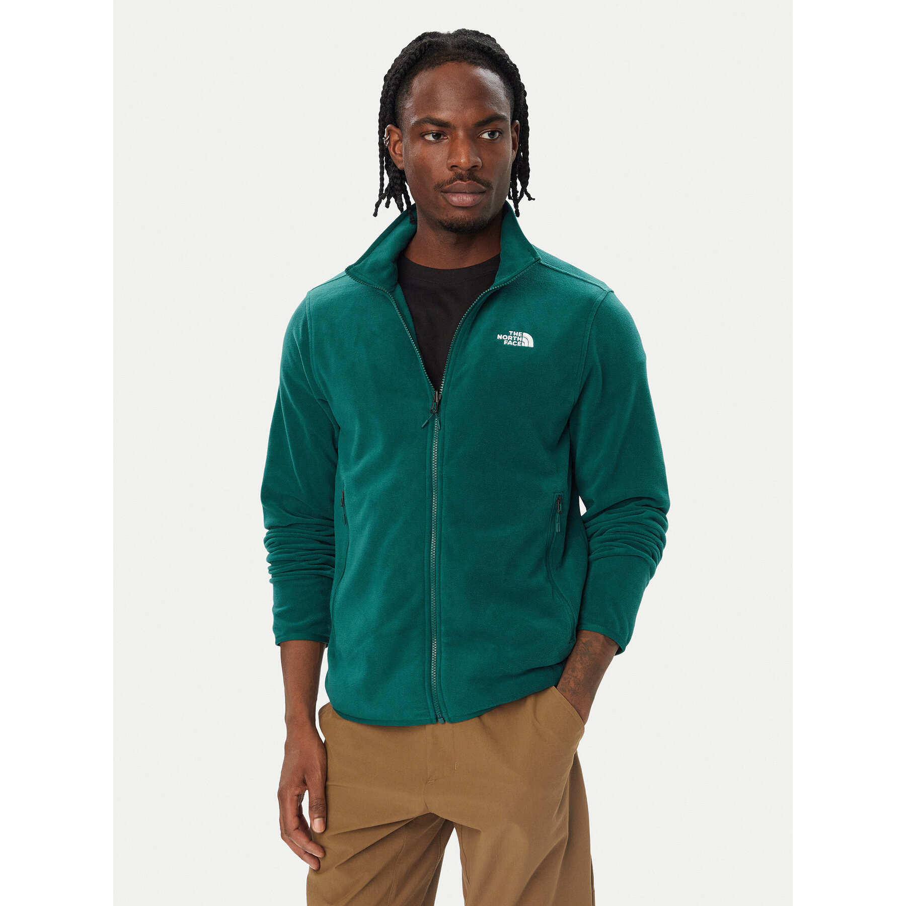 The North Face Fleecejacke Glacier NF0A8D0R Türkisfarben Regular Fit