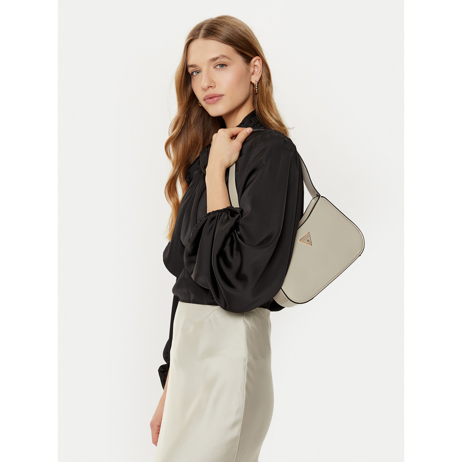 Geantă Guess HWNG94 96170 Crem