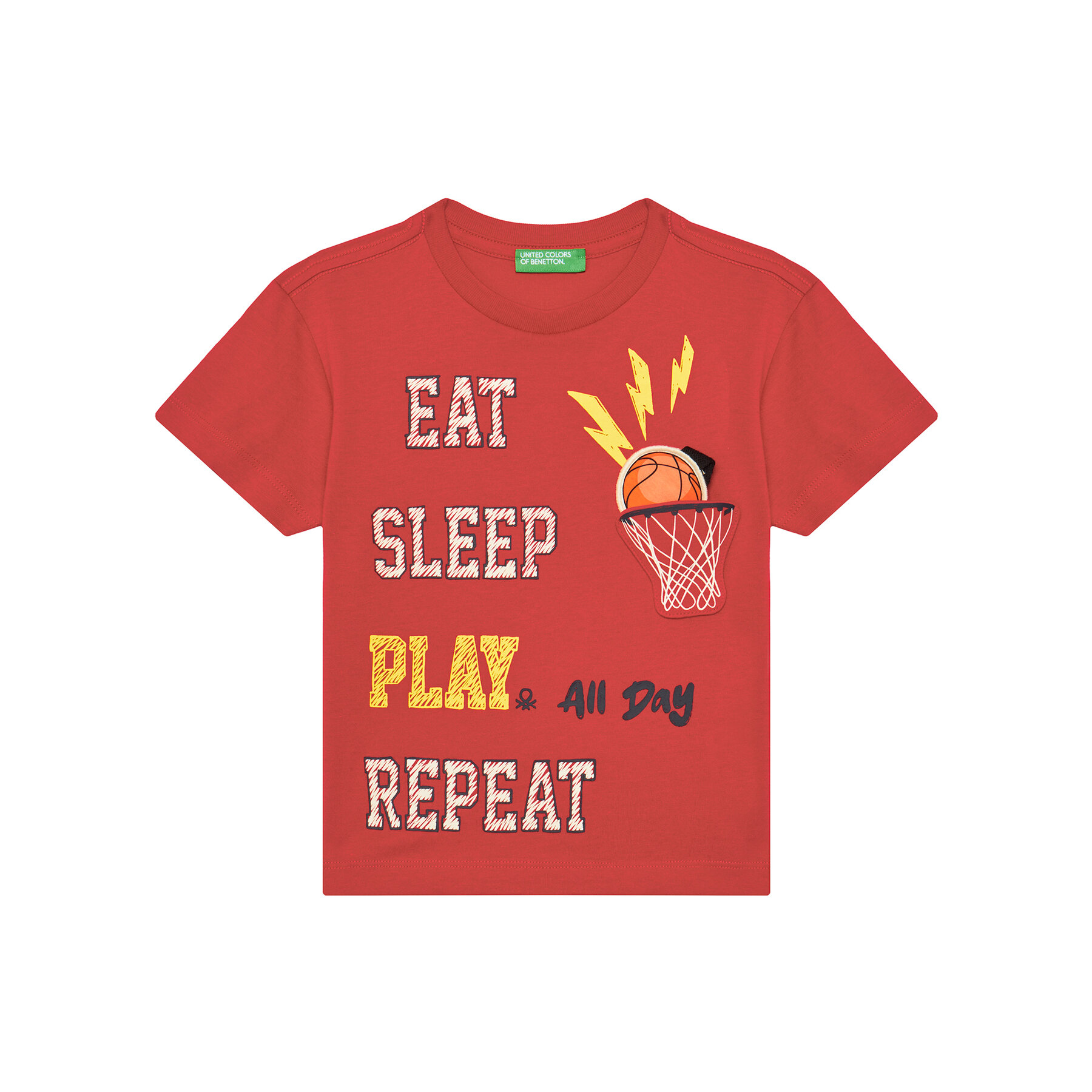 United Colors Of Benetton T-shirt 3I1XG10J6 Rosso Regular Fit