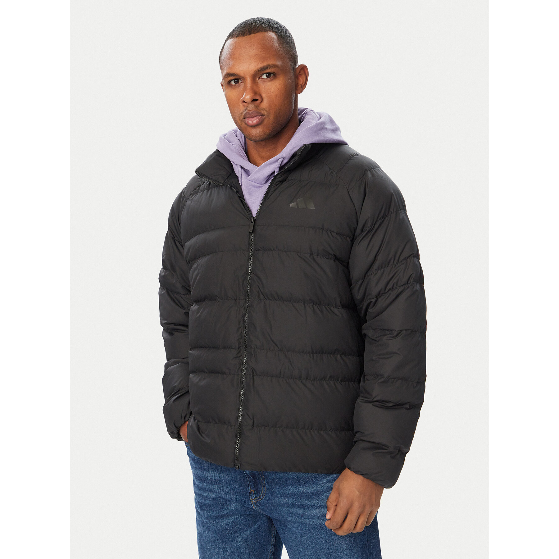 adidas Winterjacke Essentials Packable KF2710 Schwarz Loose Fit