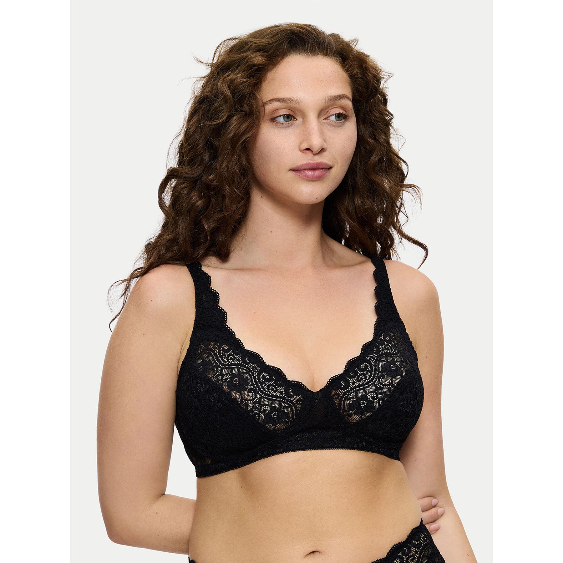Triumph Reggiseno senza ferretto Amourette 10210704 Nero