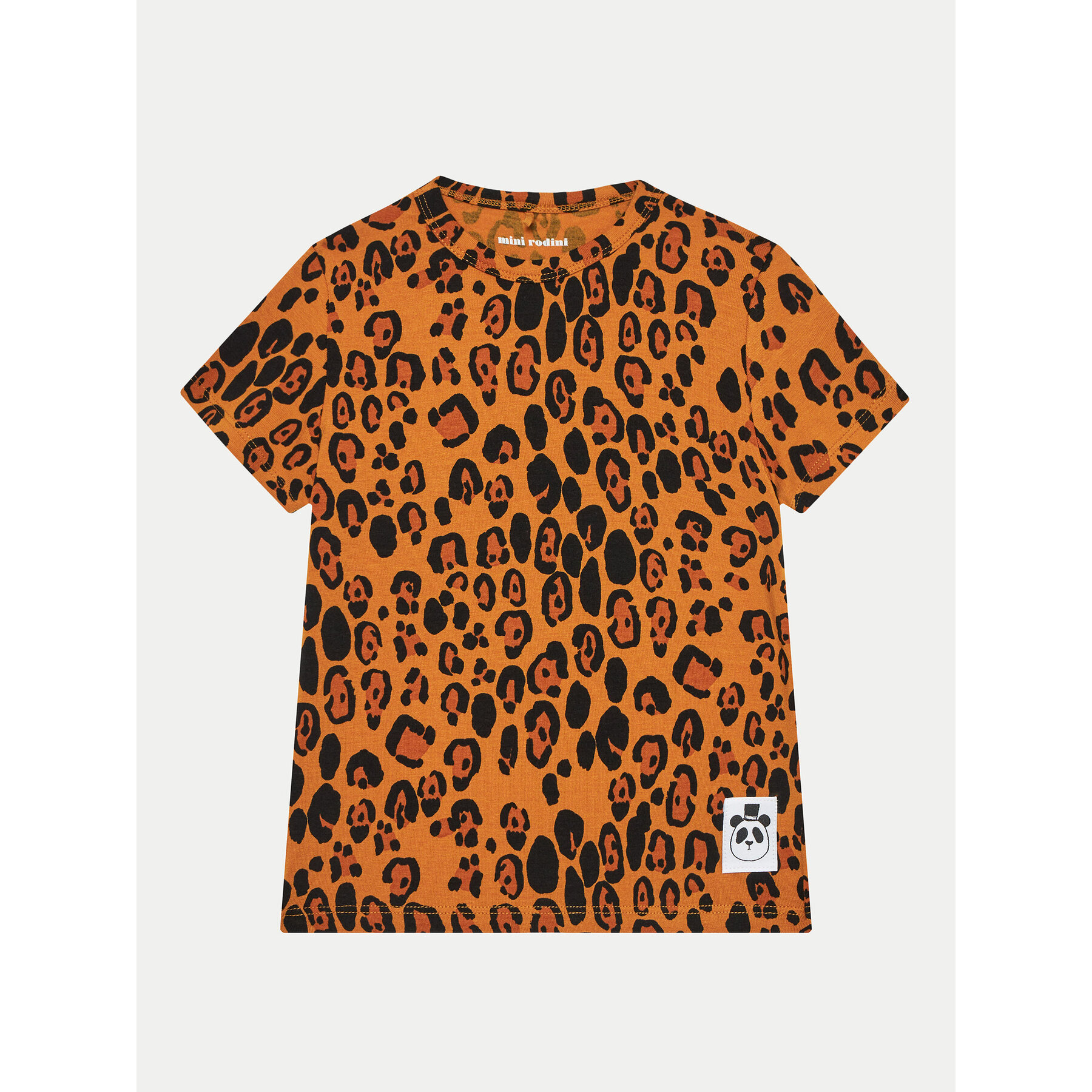MINI RODINI Mini Rodini T-Shirt Basic Leopard 1000000213 Καφέ Regular Fit