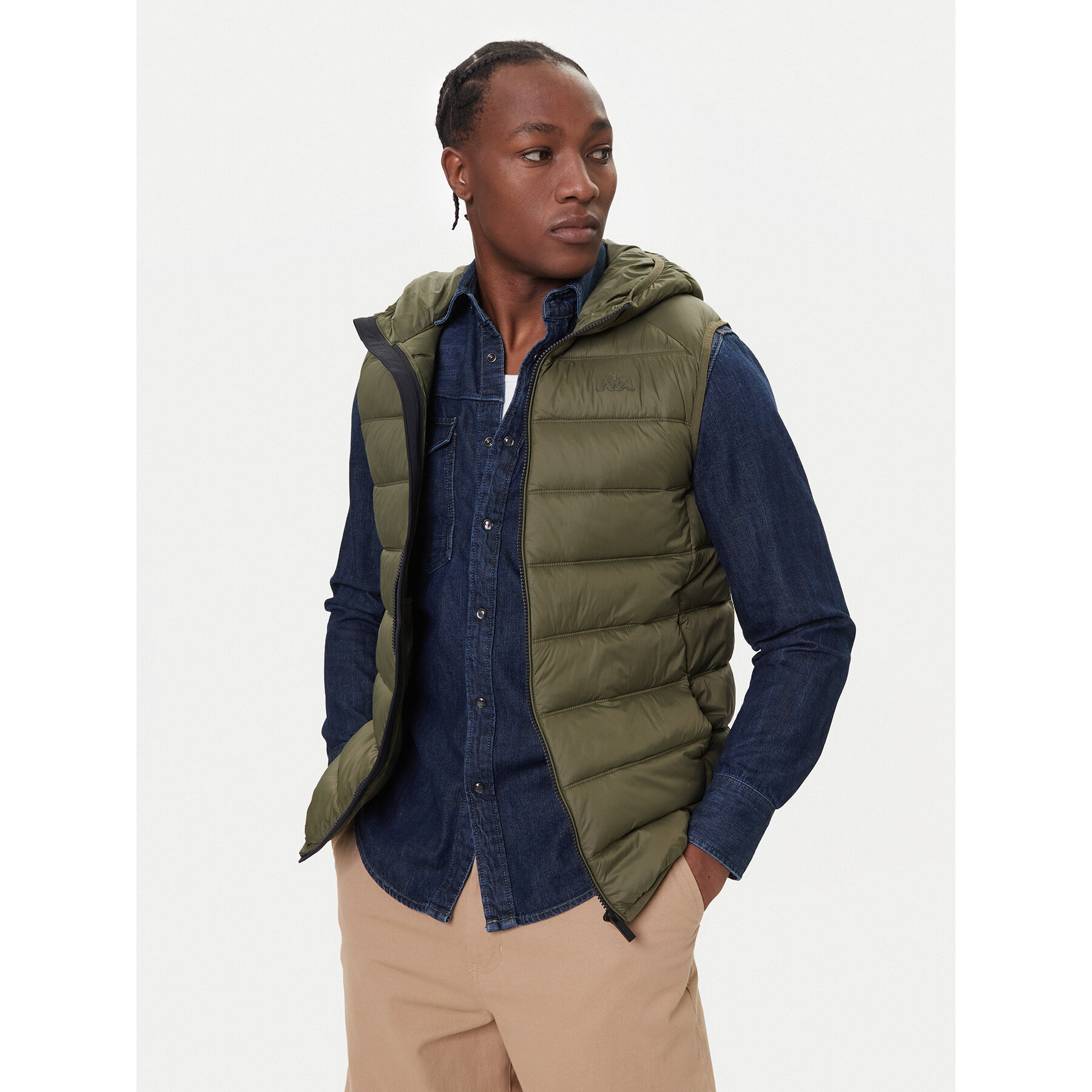 Robe di Kappa Weste Jobert 67128GW 202 Grün Regular Fit