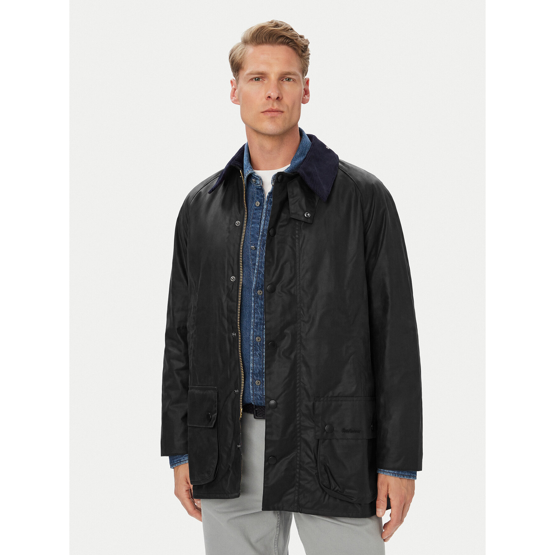 Barbour Übergangsjacke MWX0017NY91 Beaufort Dunkelblau Regular Fit