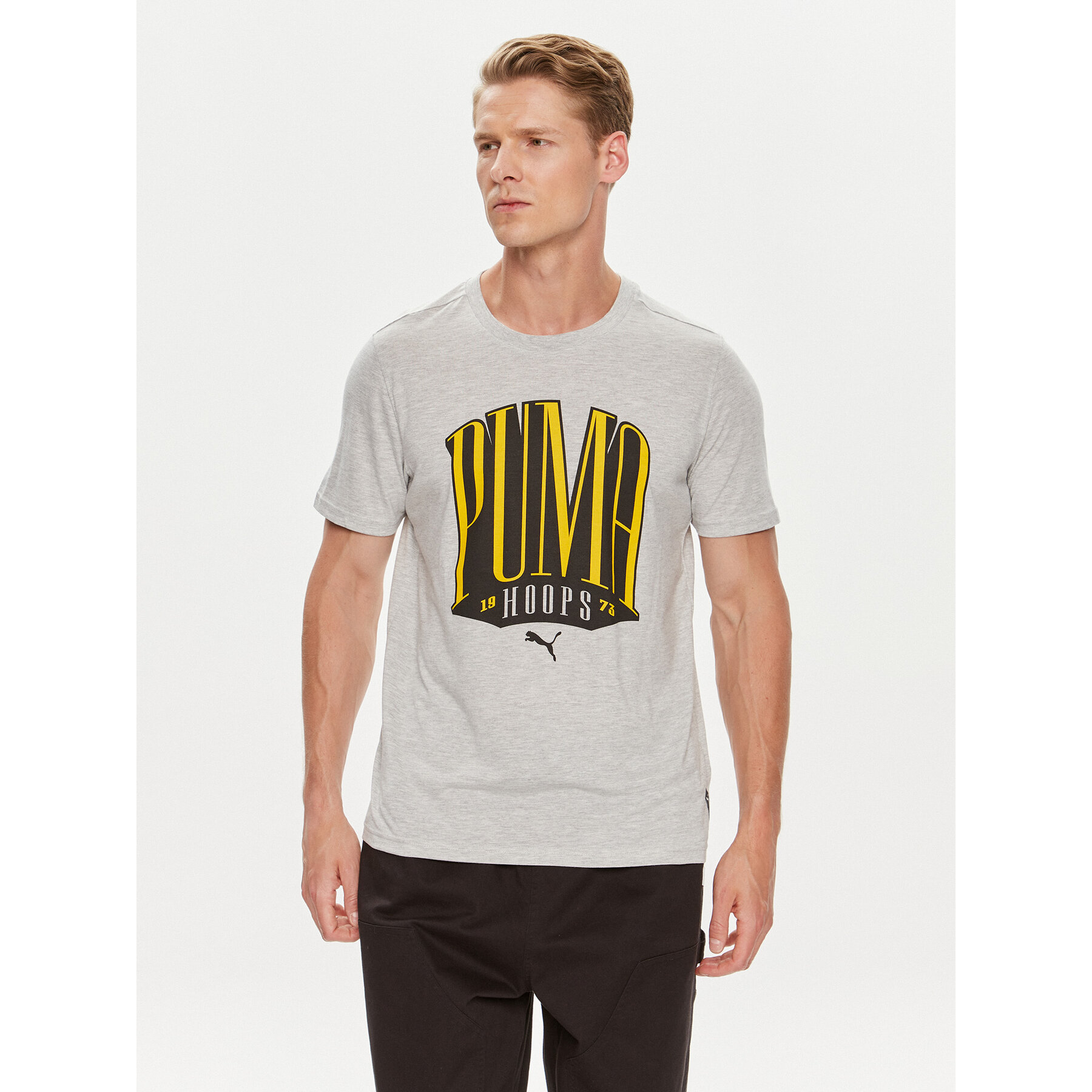 Puma T-Shirt TSA 624819 Γκρι Regular Fit